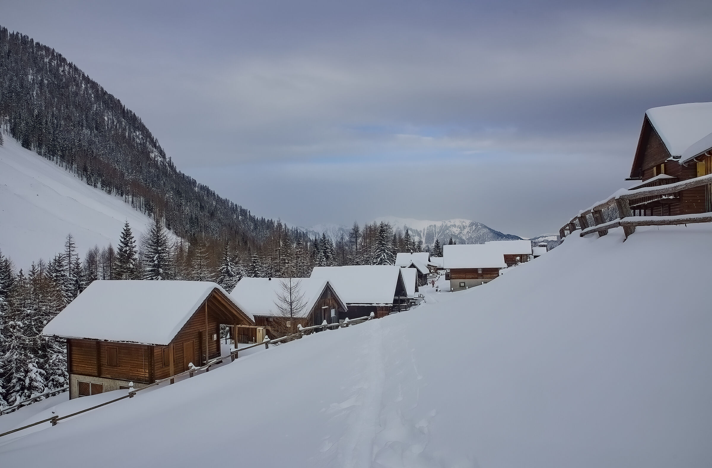 Huts in the Carnic border Alps...