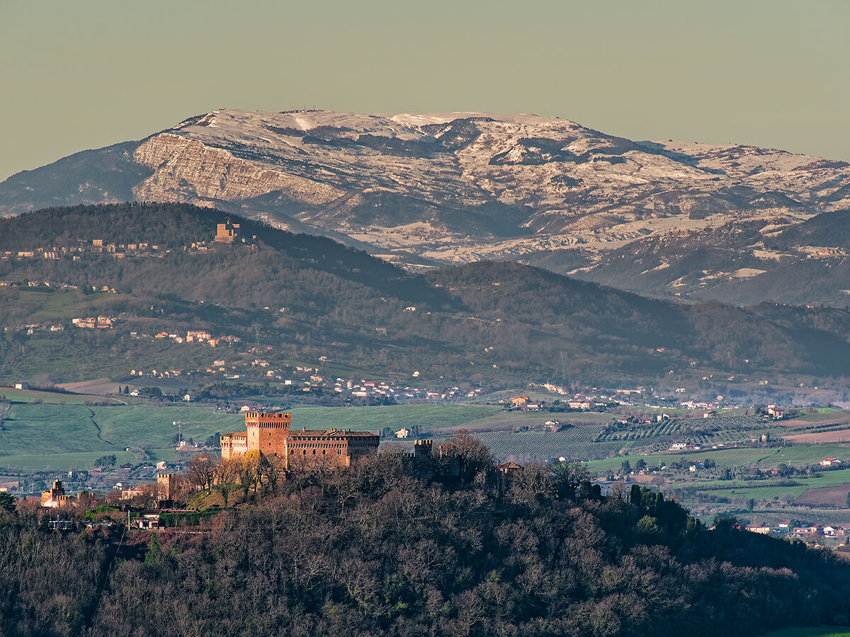 Gradara seen from the San Bartolo hill...