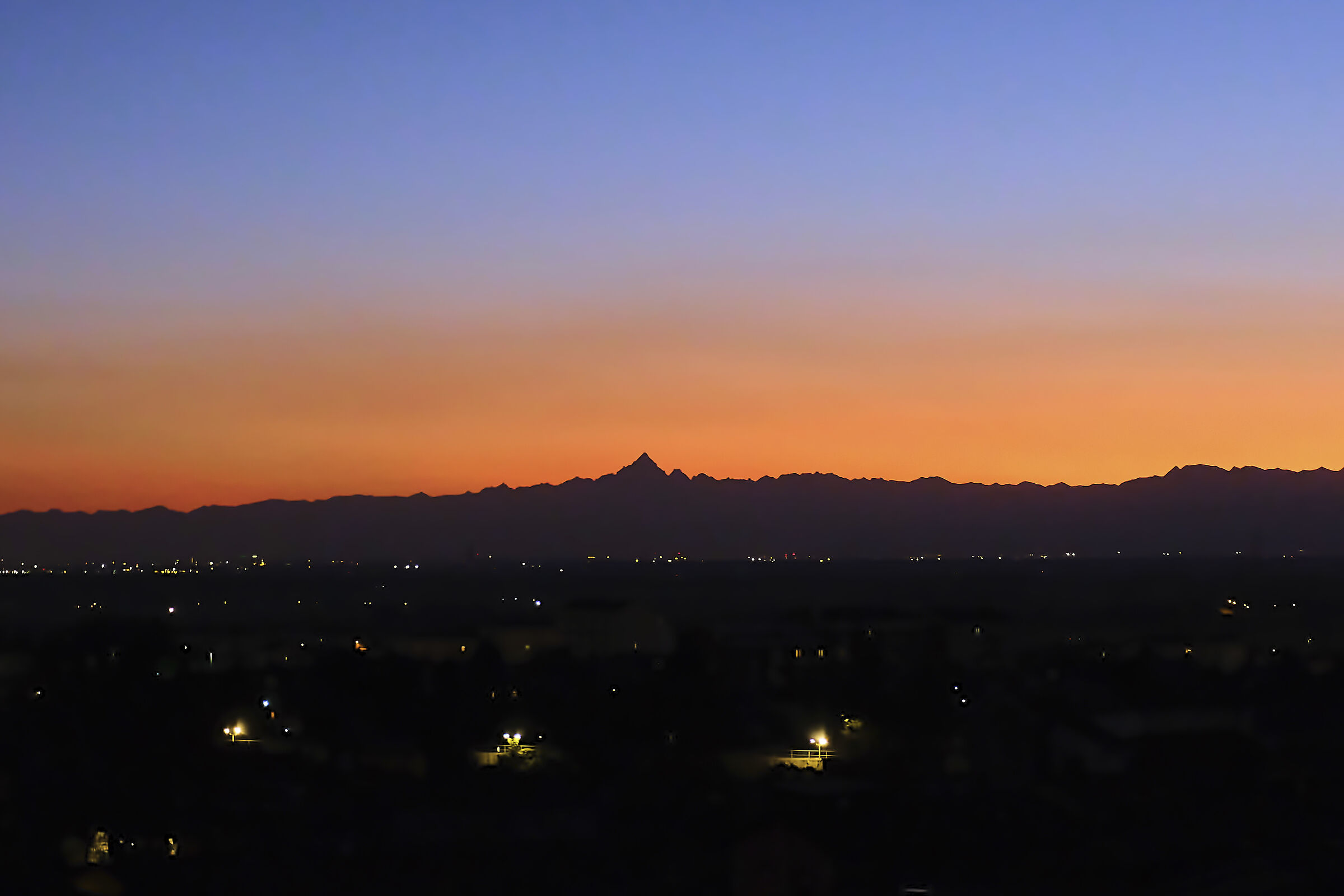 sunset with Monviso...