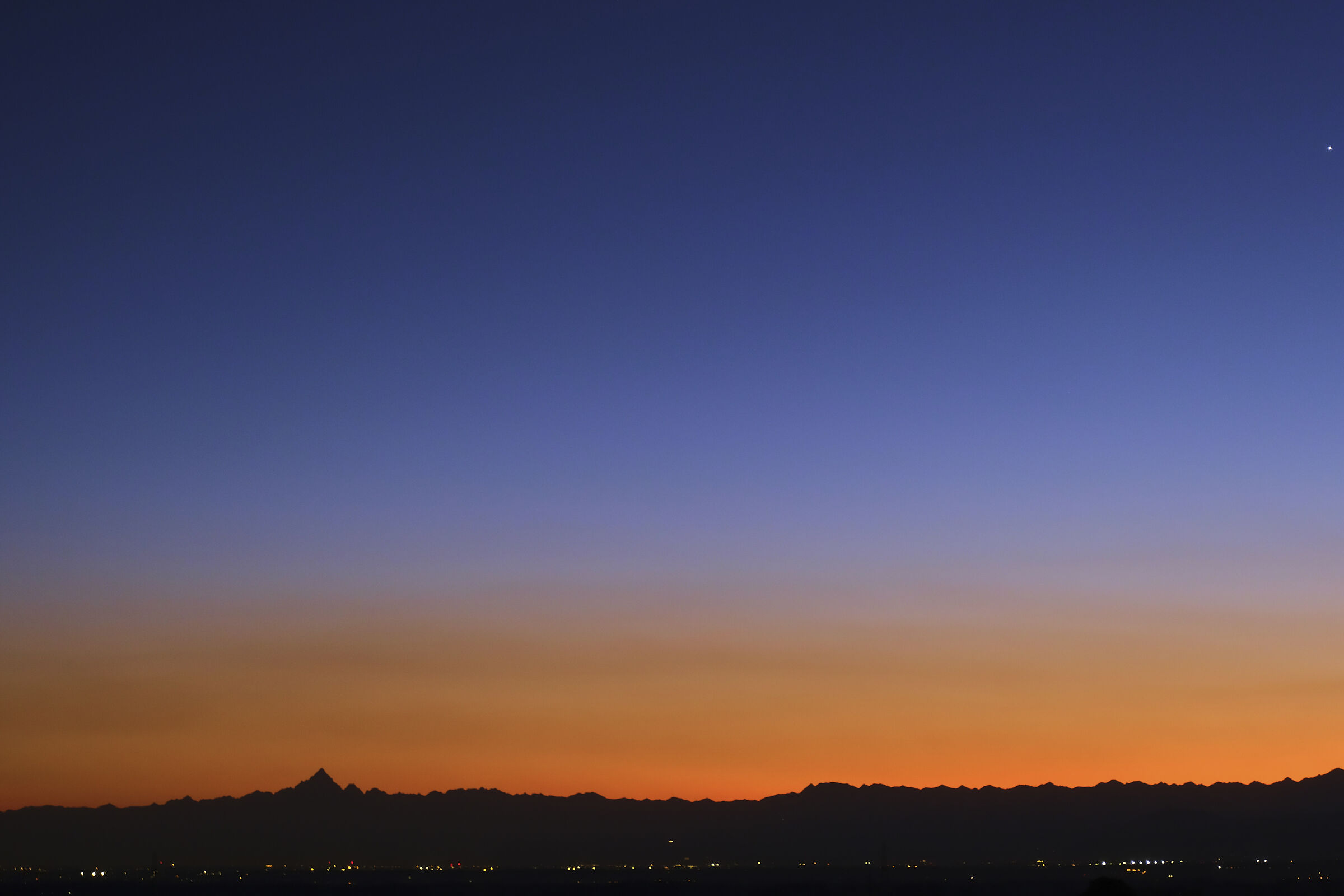 sunset with Monviso and Jupiter!...