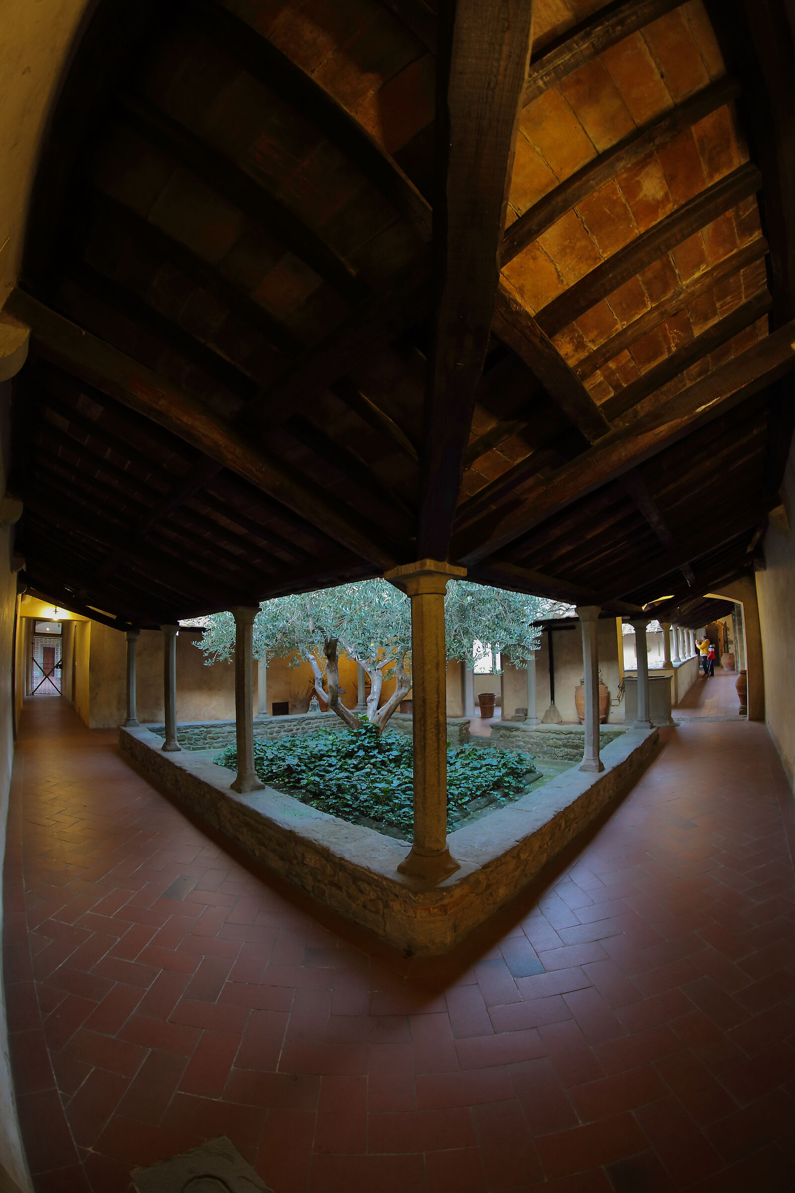 I chiostri del Convento di San Francesco a Fiesole...