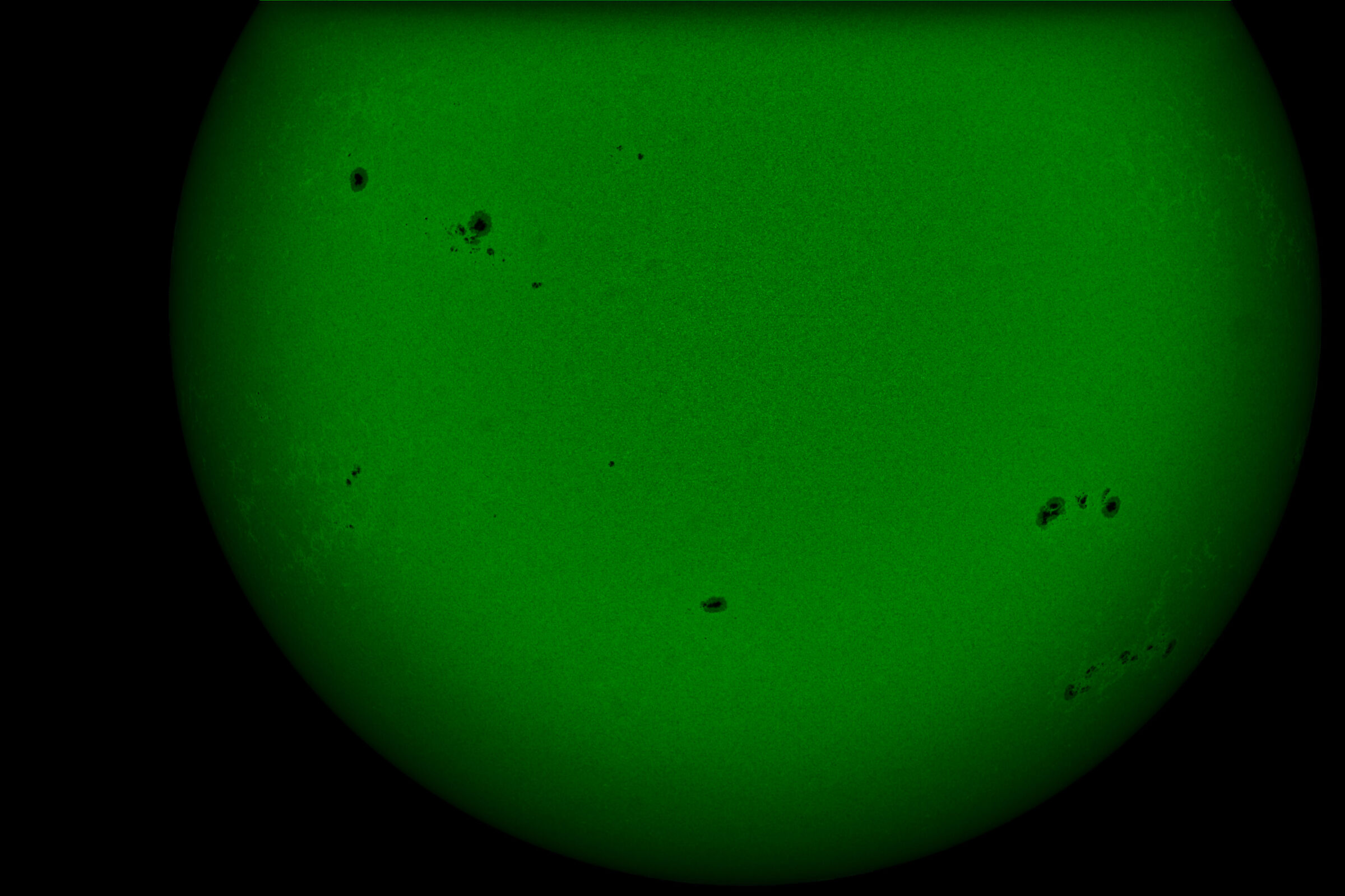 Sun 12/02/23 with 510nm filter...