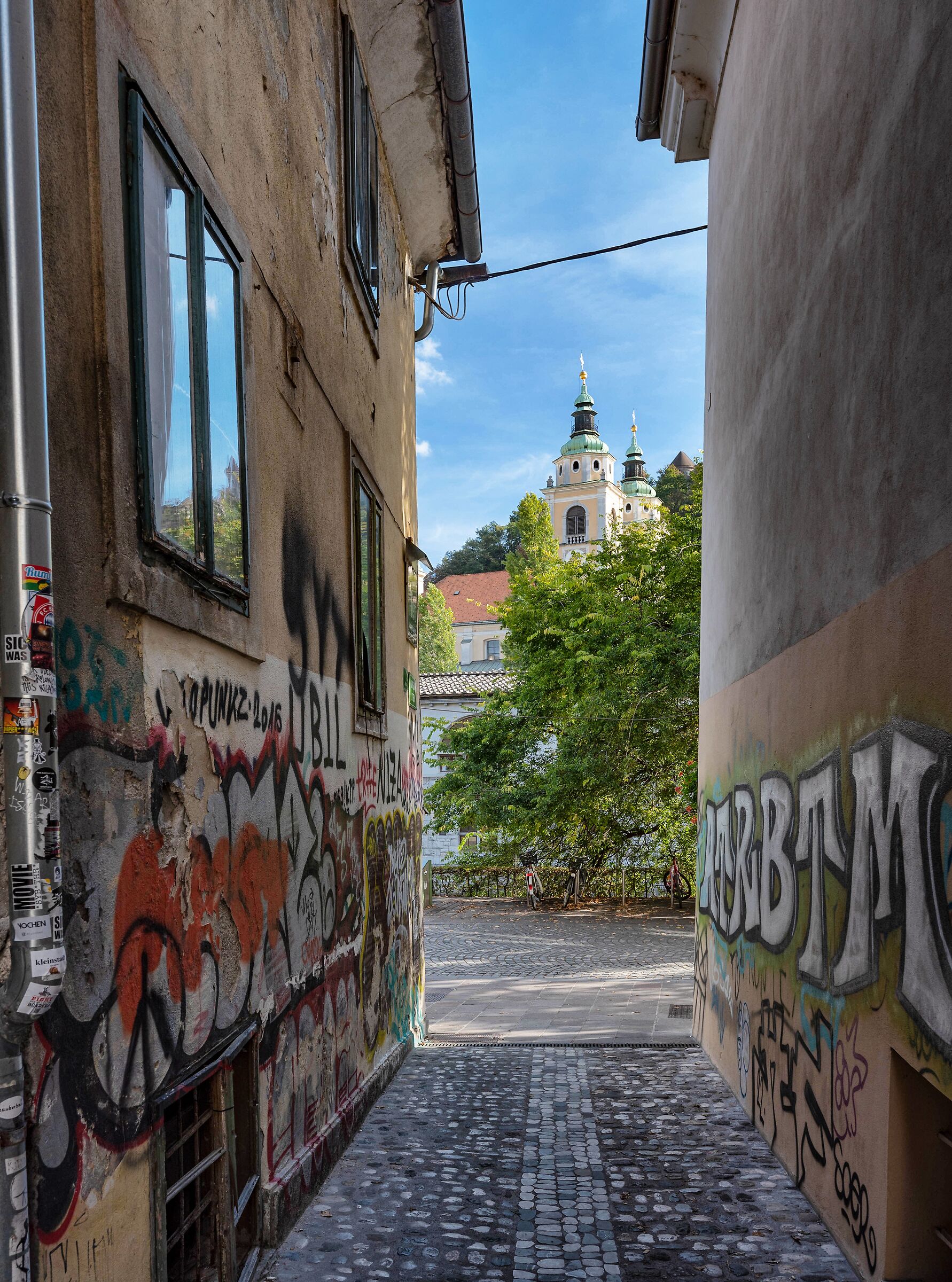 In the alleys of Ljubljana...