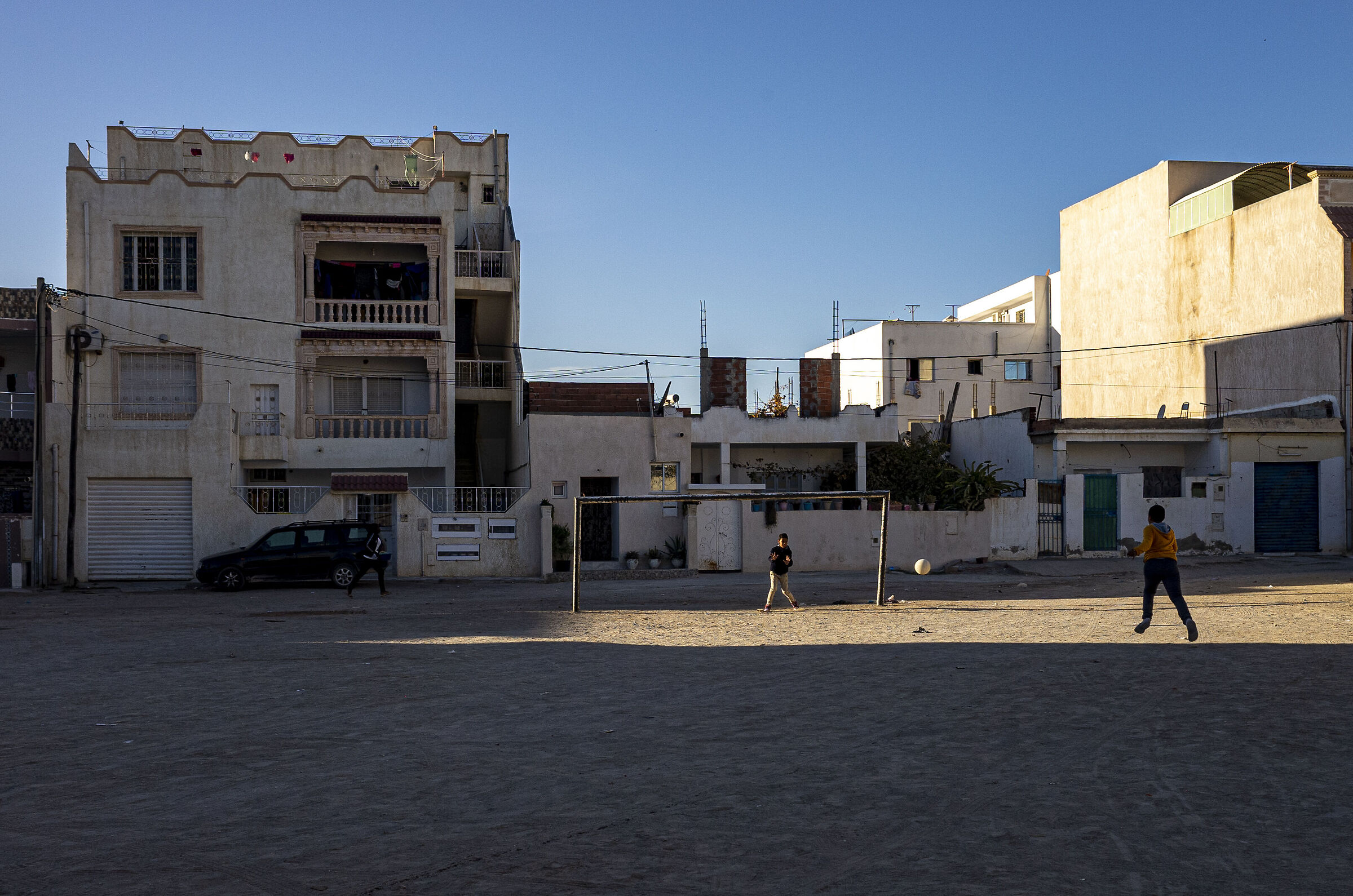 Partita di pallone in Tunisia...