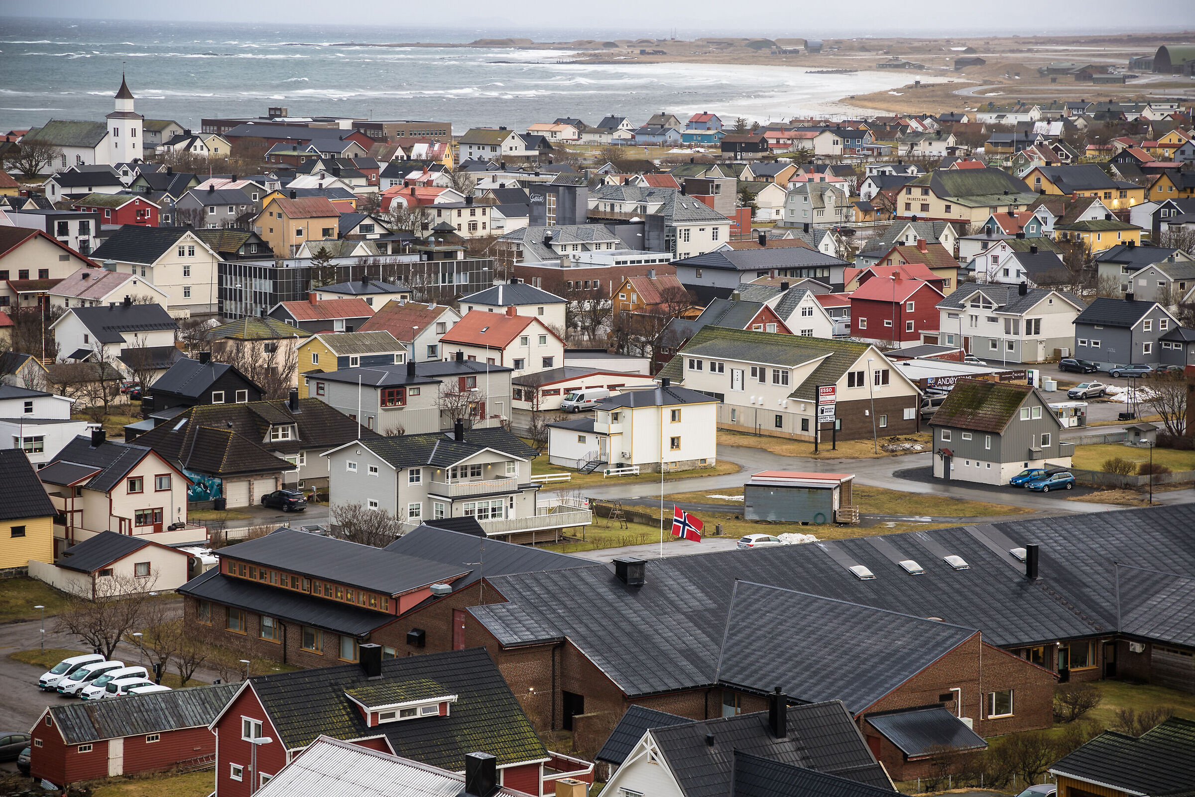 Andenes seen from the lighthouse ...