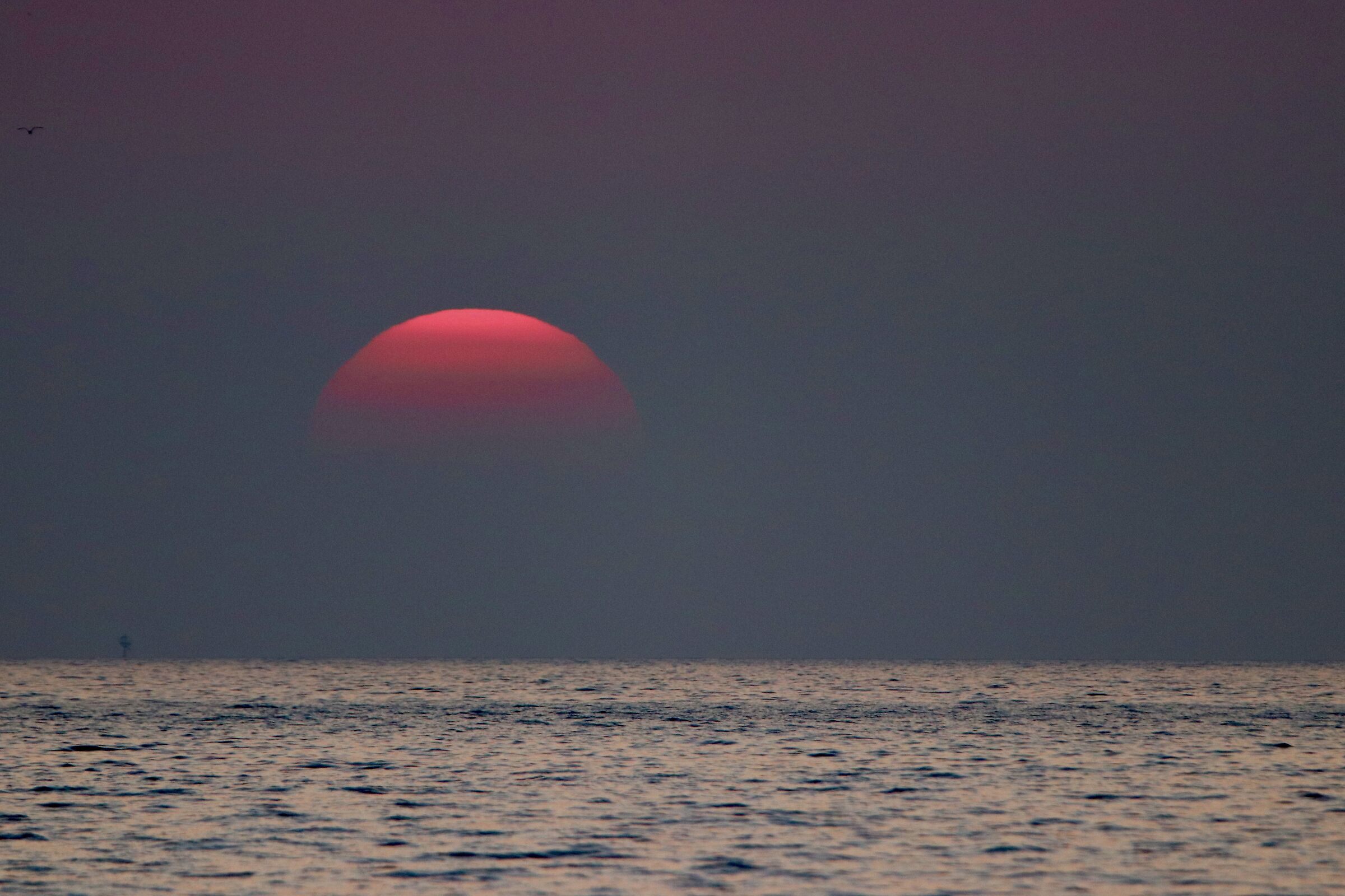 ... tramonto sull'Alto Adriatico ......