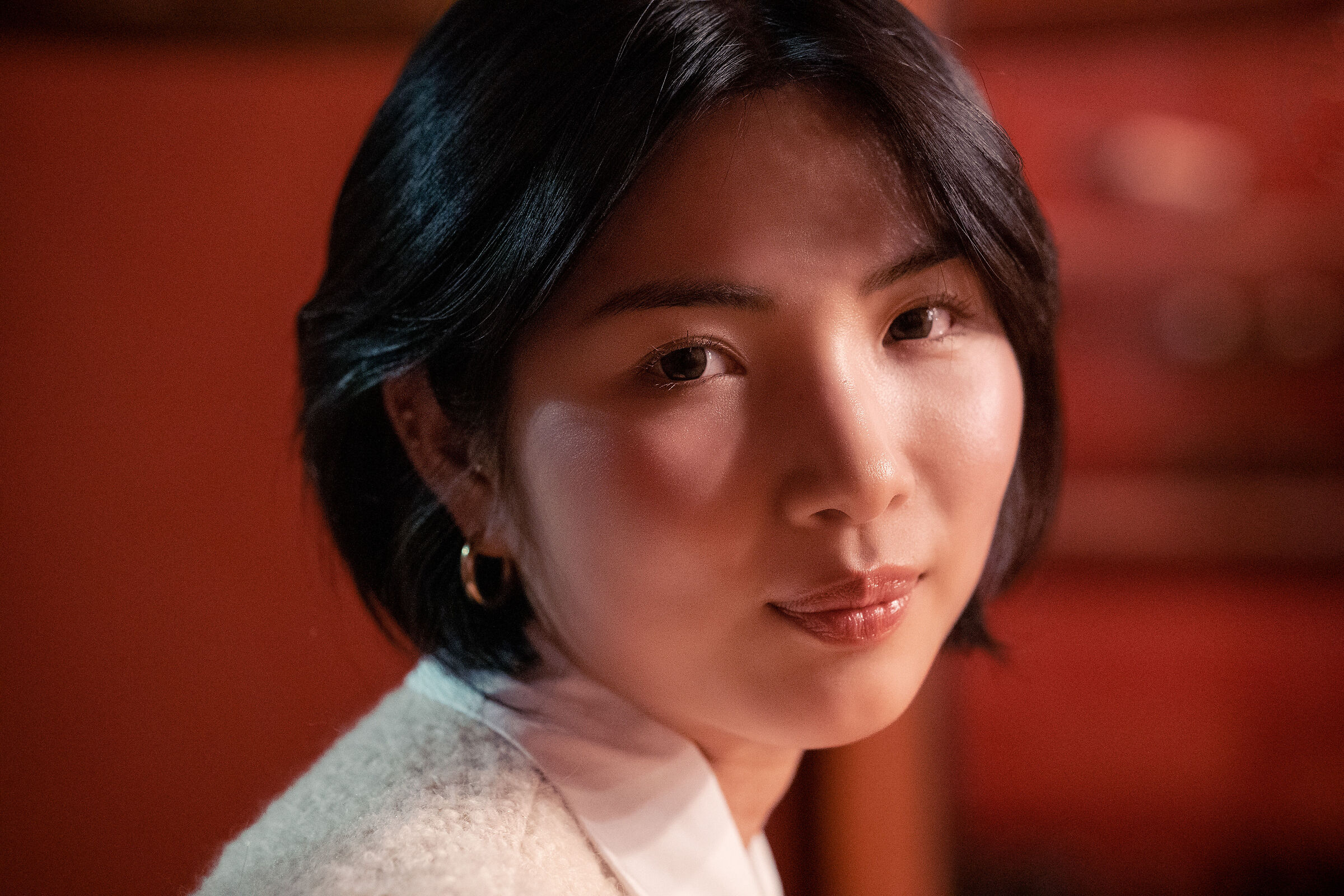 Portrait of a young Korean woman...