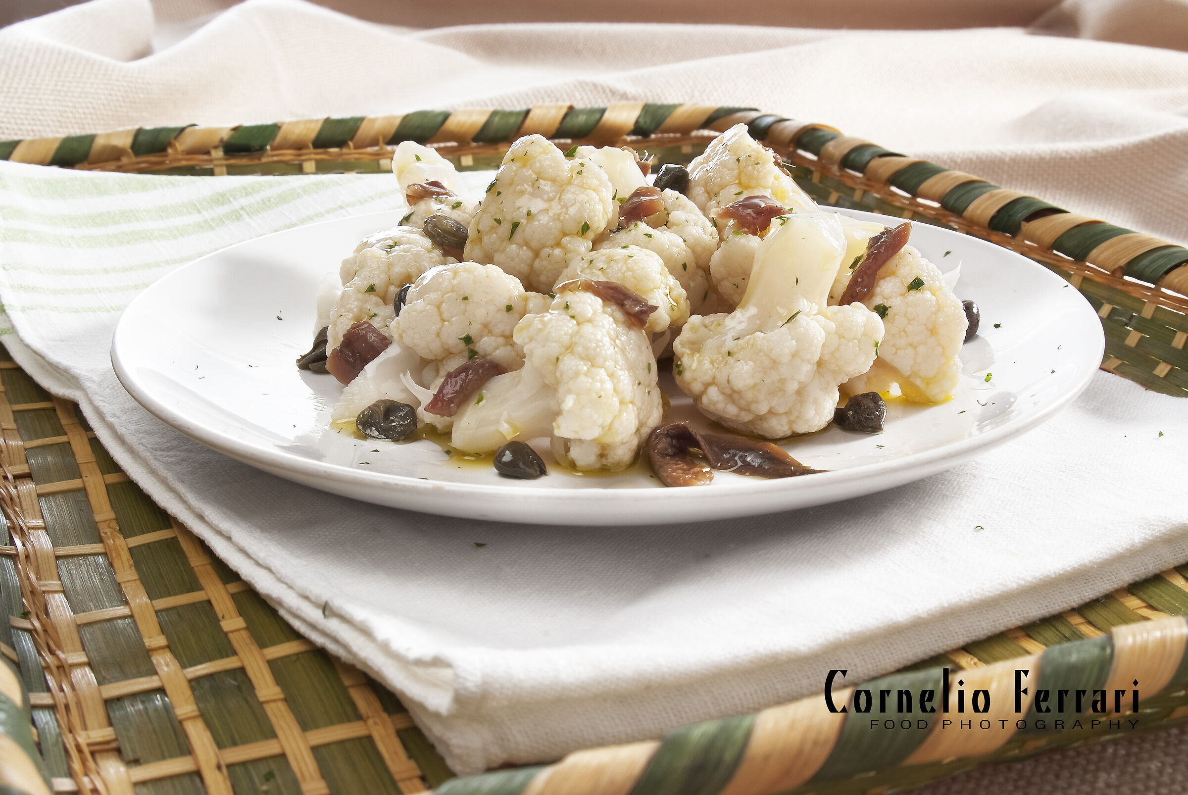 Cauliflower anchovies and capers...