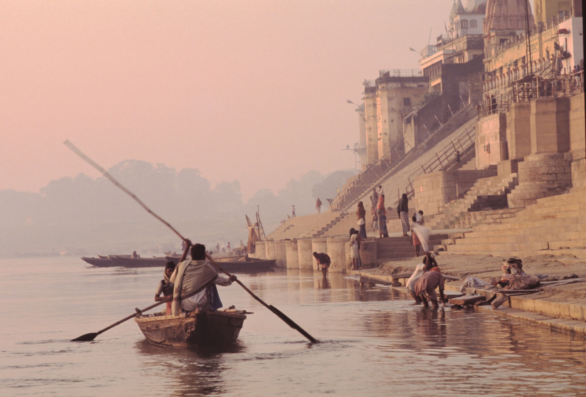 ON THE GANGES AMONG THE GAHT OF CALCUTTA...