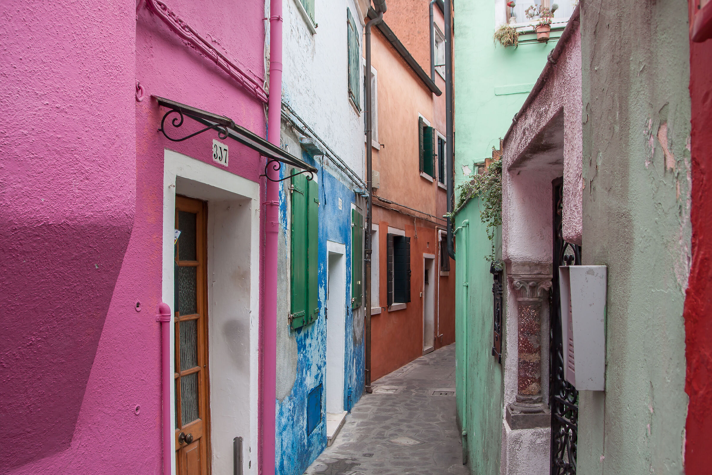 Narrow streets and magical colors....