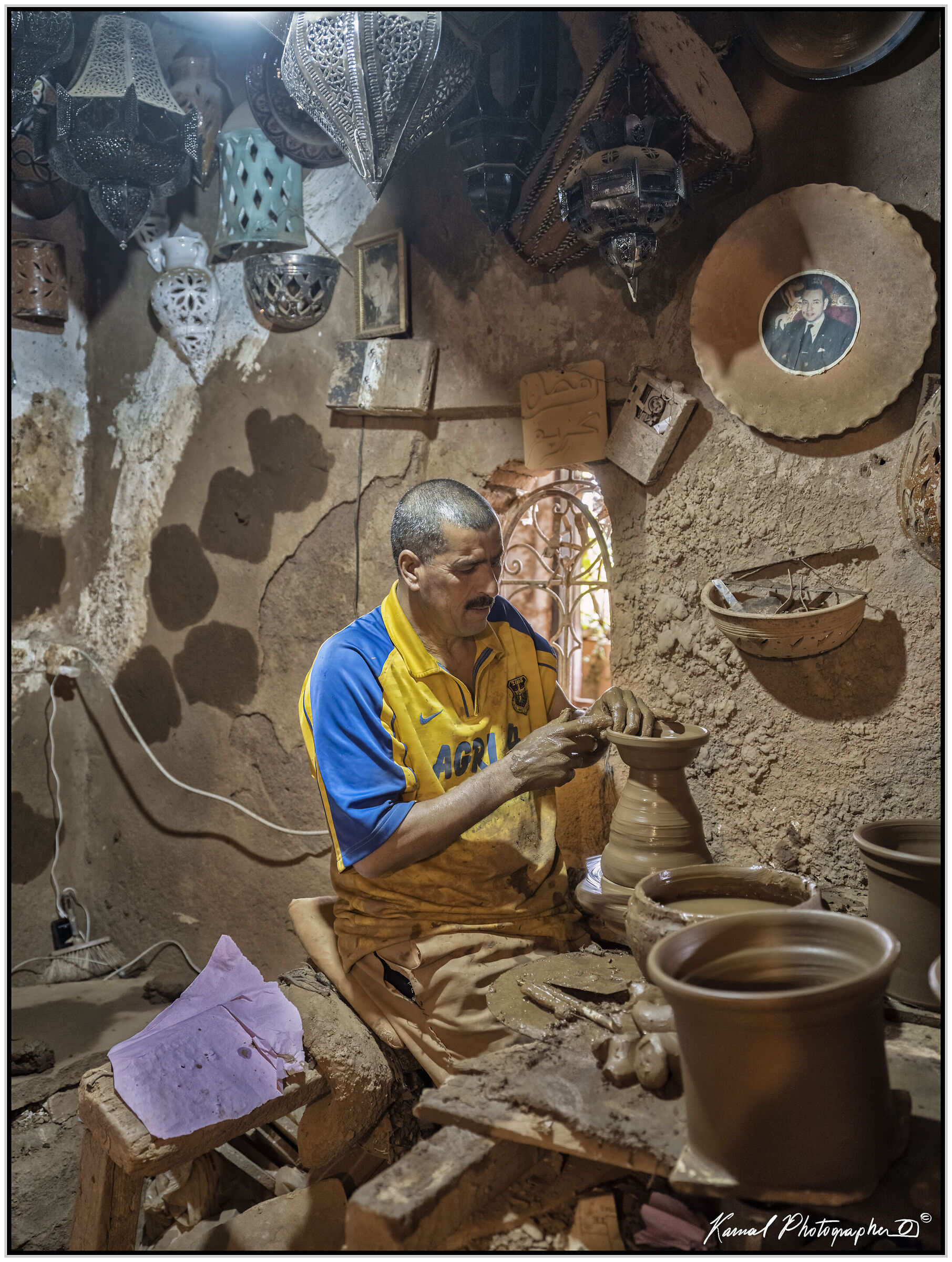 Master potter Atlas Mountains Morocco...