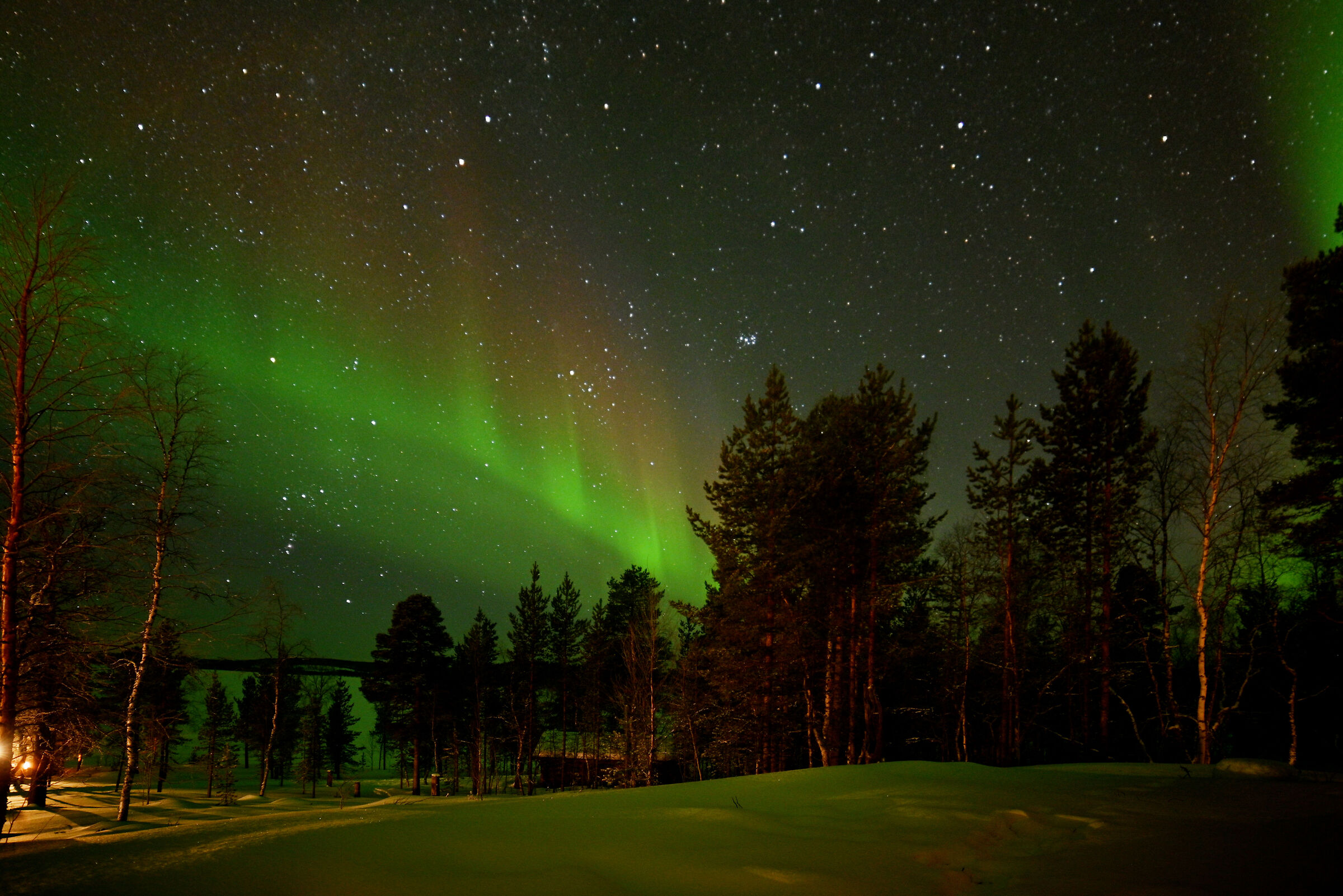Menesjärvi , Finnish Lapland, Northern Lights...