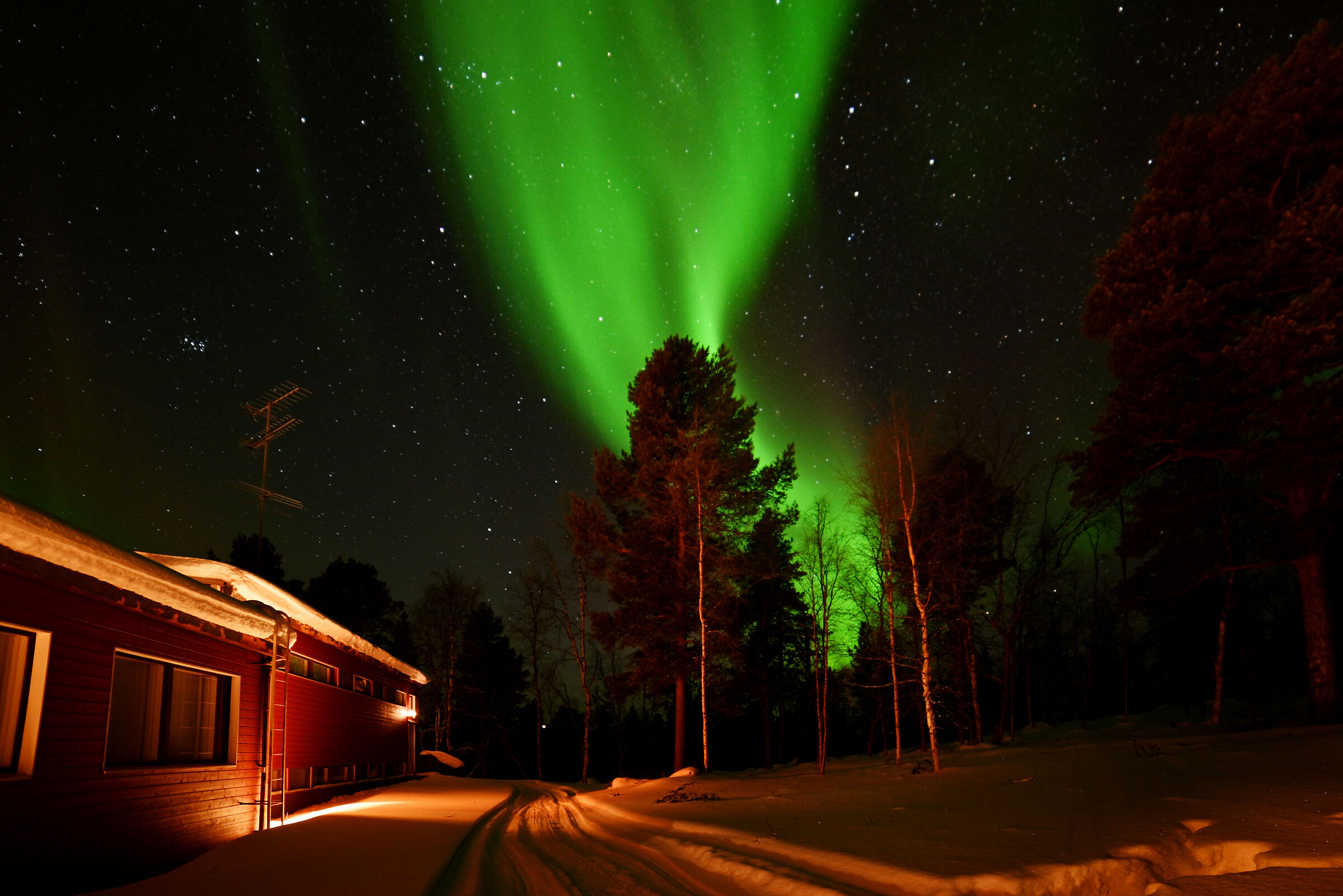 Menesjärvi , Finnish Lapland, Northern Lights...
