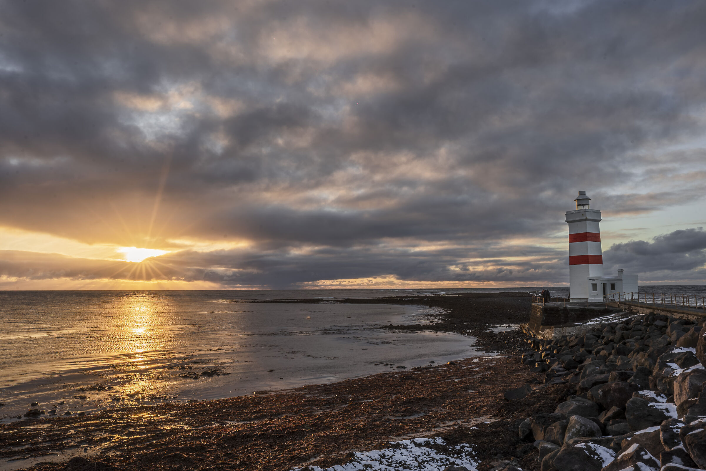 Sunset at Keflavik Lighthouse ...