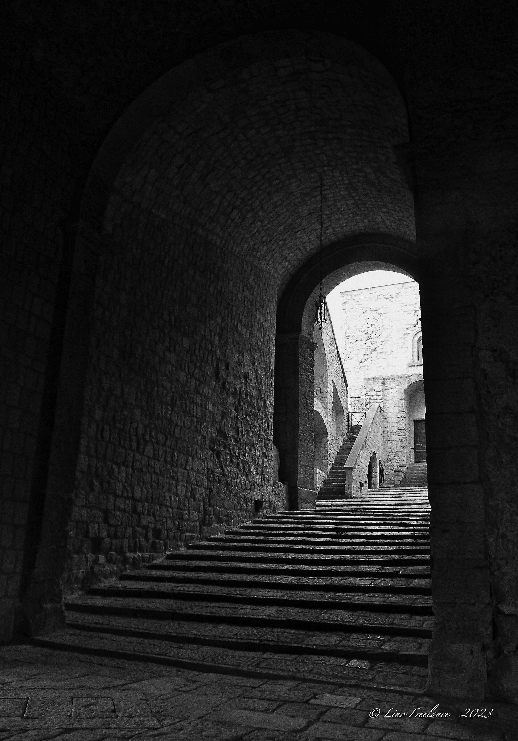 Intermediate vault of Castel dell'Ovo - Naples -...