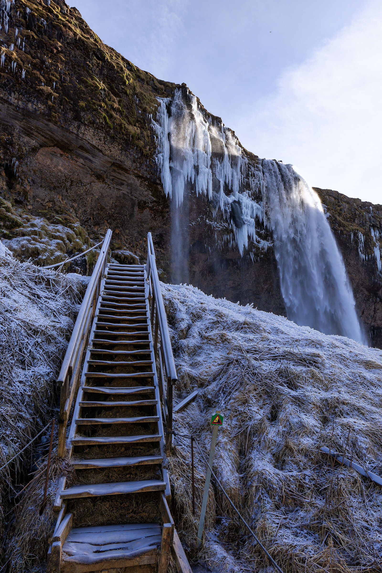 The icy staircase-Seljalandsfoss...