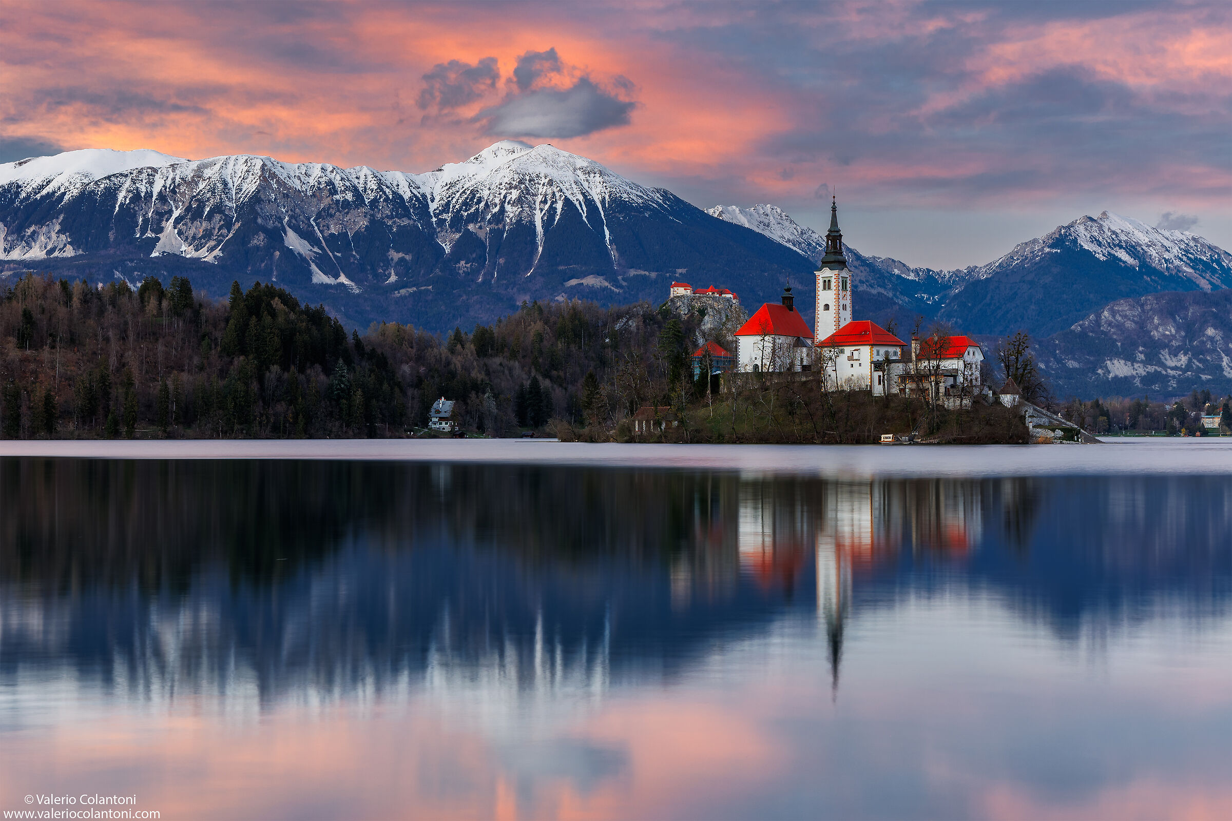 Sunset in Bled......
