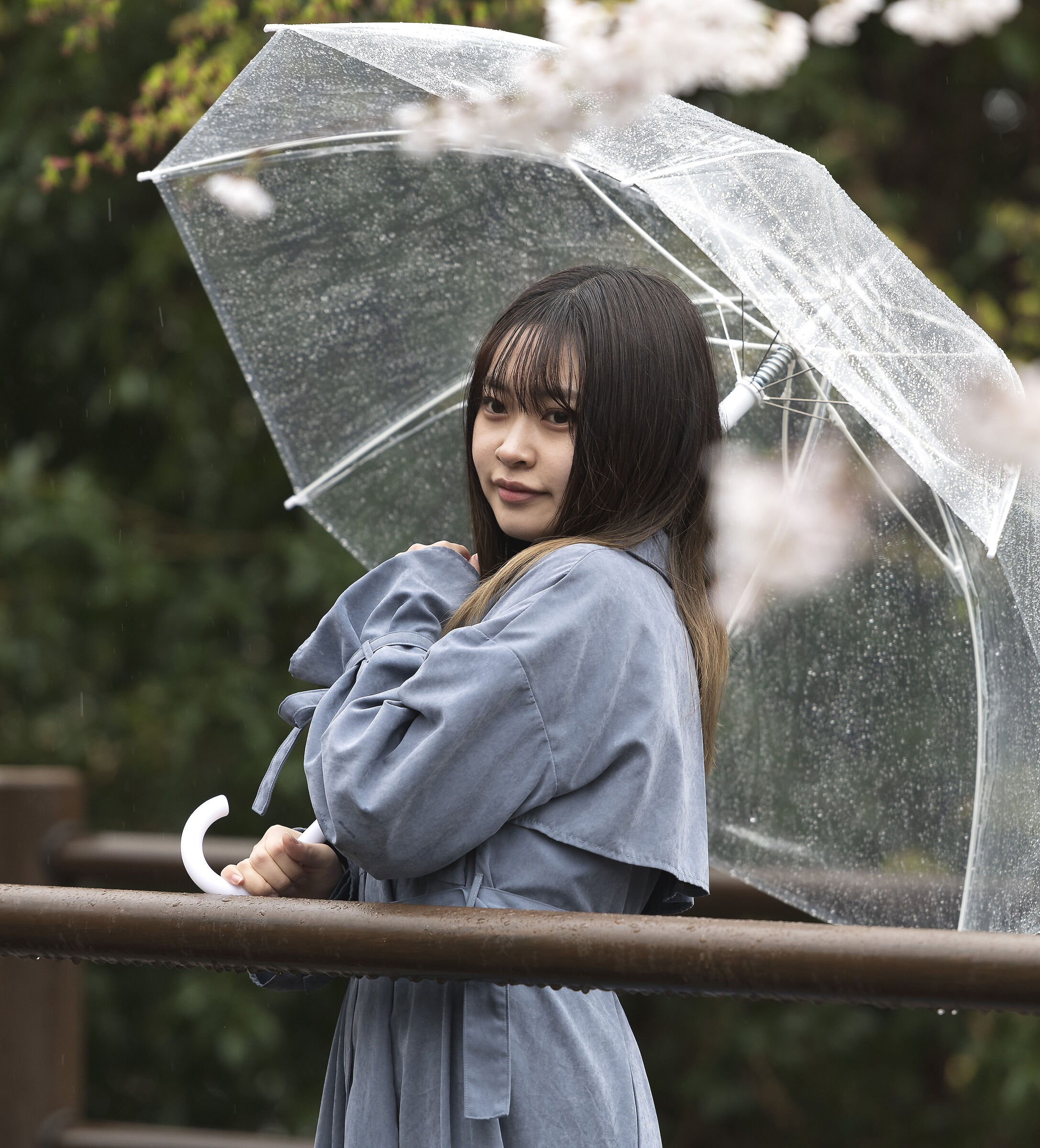 A rain girl...