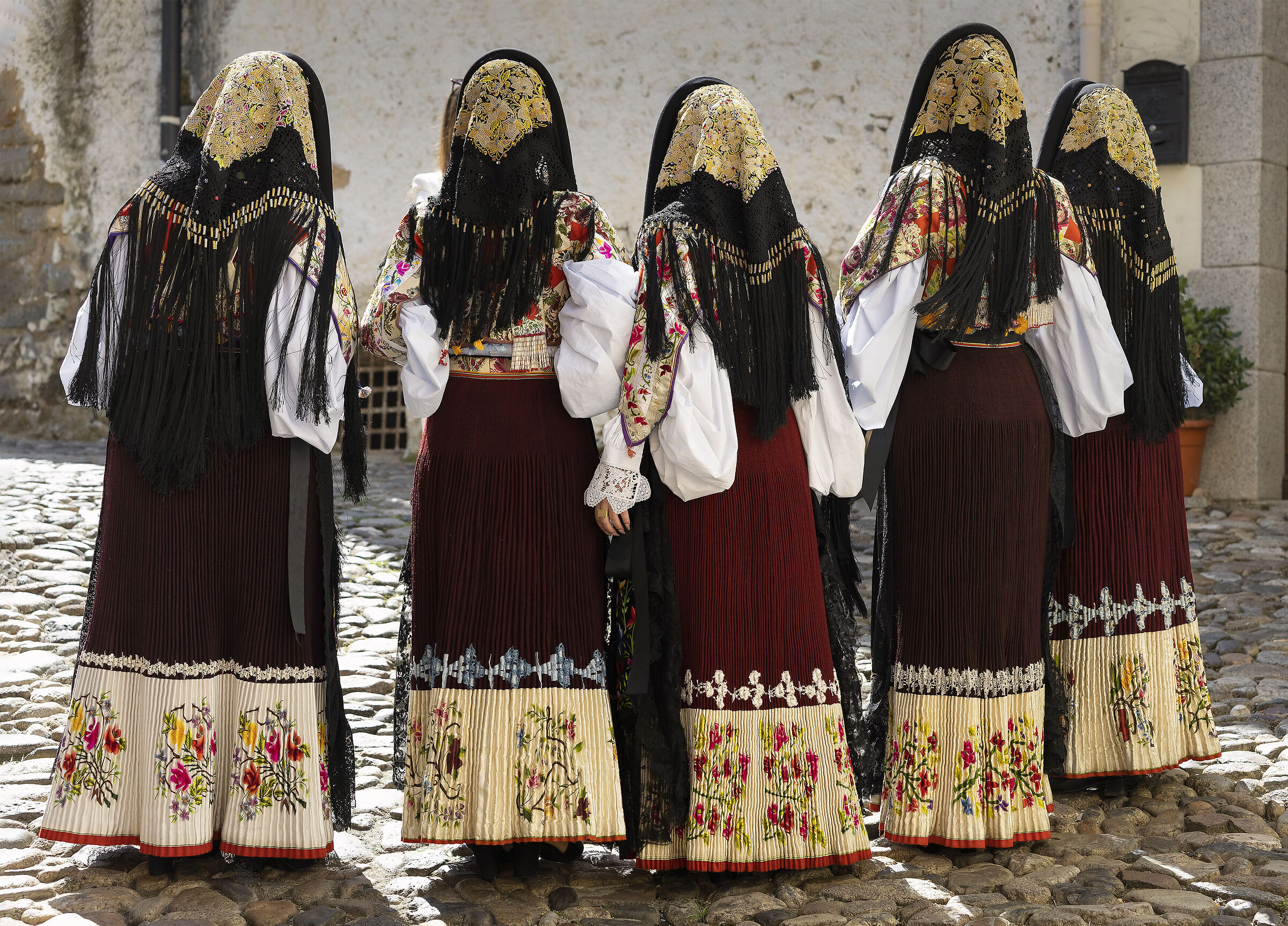 The traditional feminine dress of Oliena...