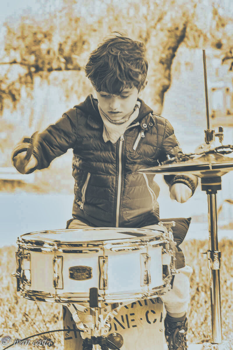 When I grow up I'll be a drummer...