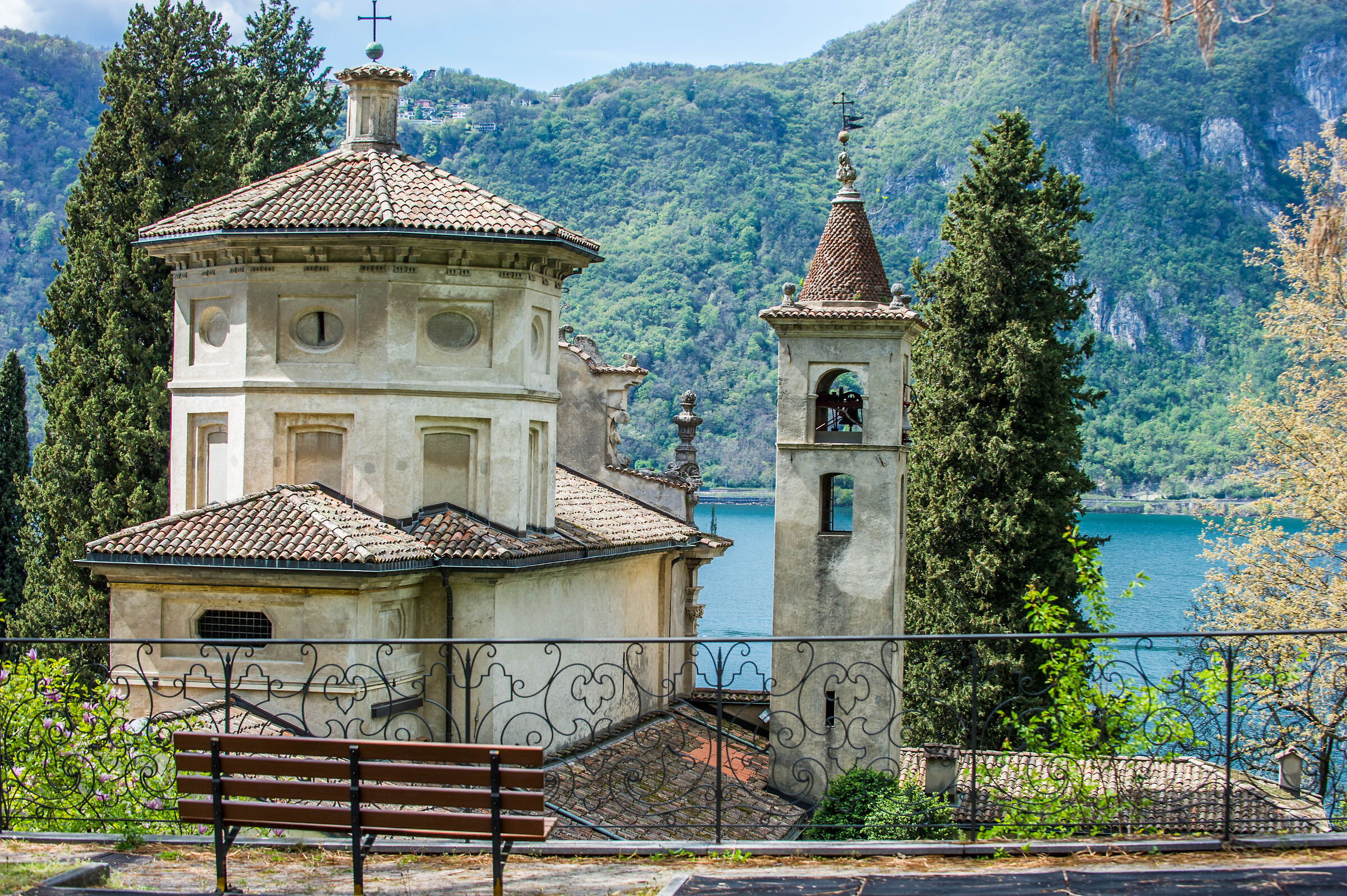 Sanctuary of Santa Maria dei Ghirli in Campione d'Italia...