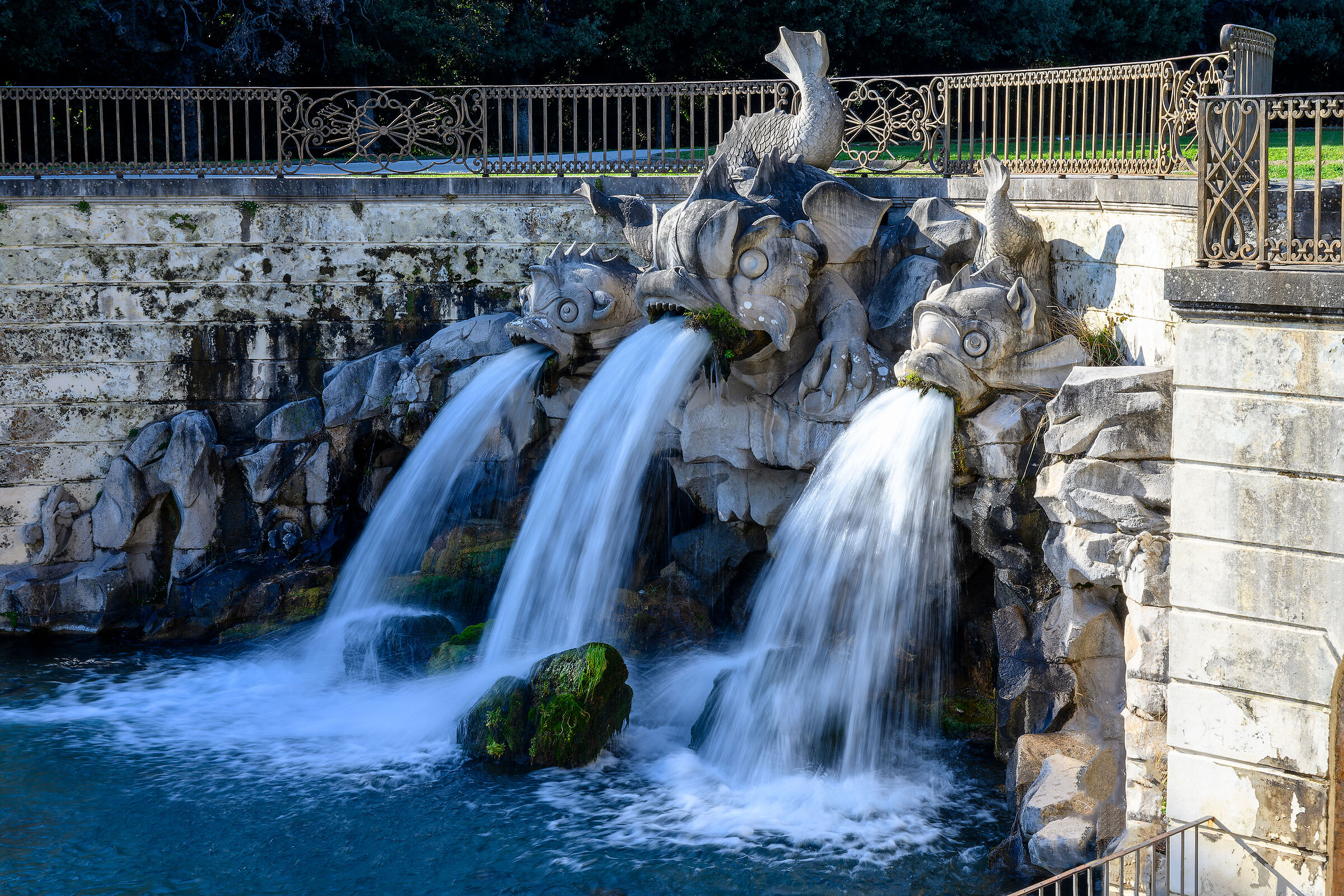 Royal Palace of Caserta - Fountain of the Dolphins...
