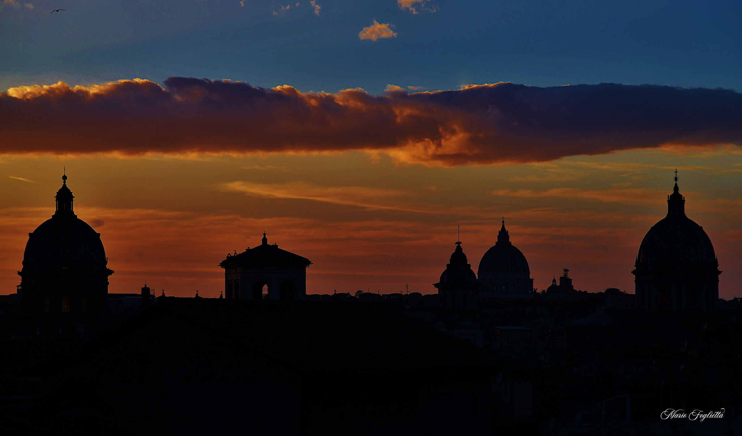 Above the rooftops of Rome...