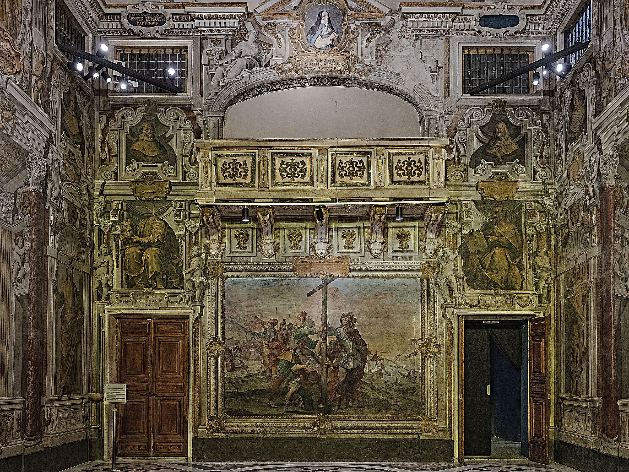 Genoa - Paòazzo Ducale - Doge's Chapel - Foreshortening...