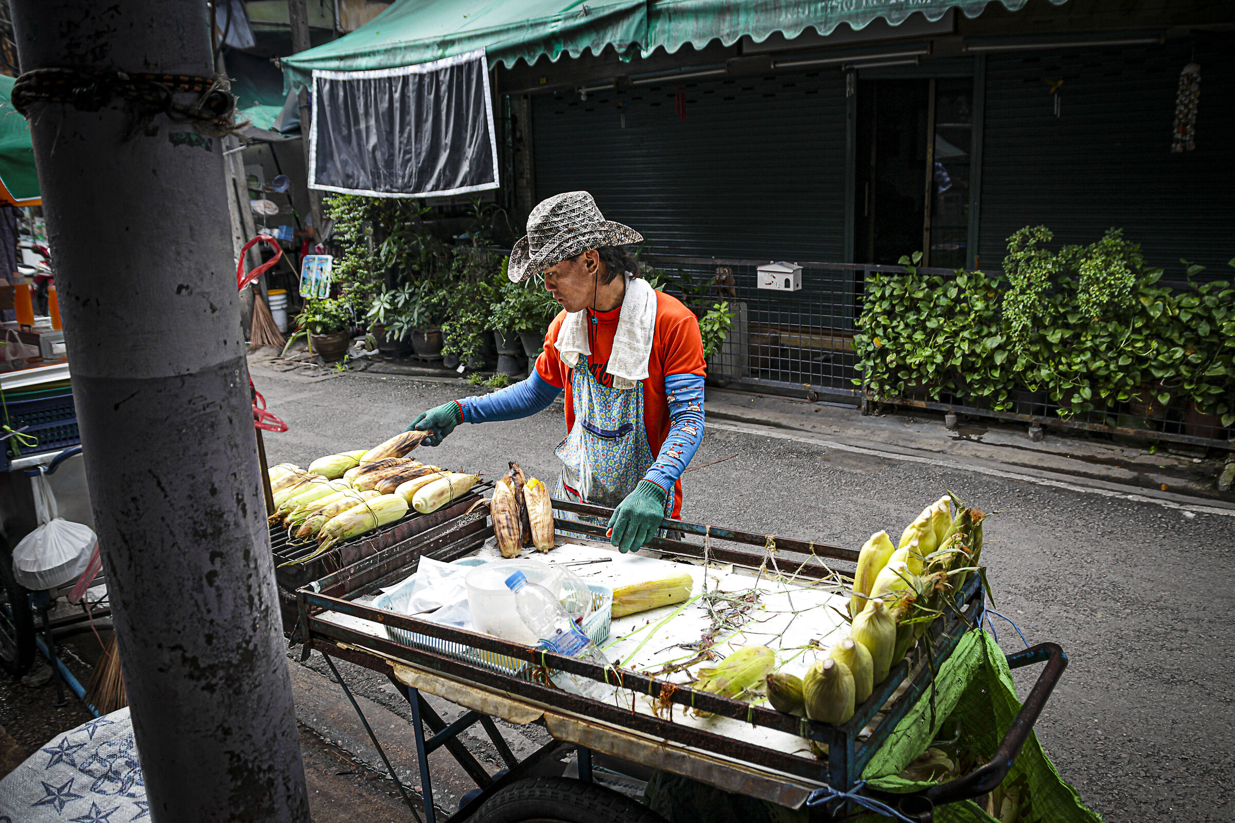 Thai street vendor...