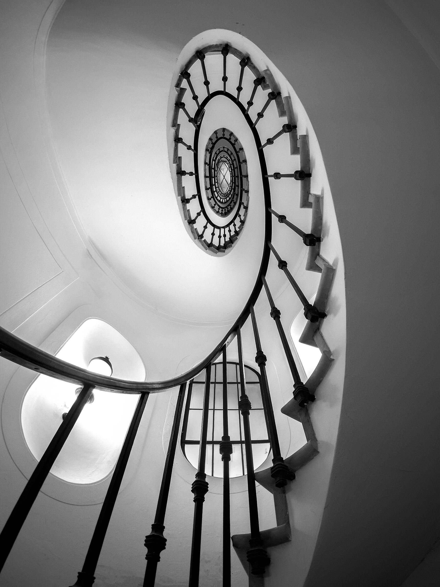 Spiral staircase...