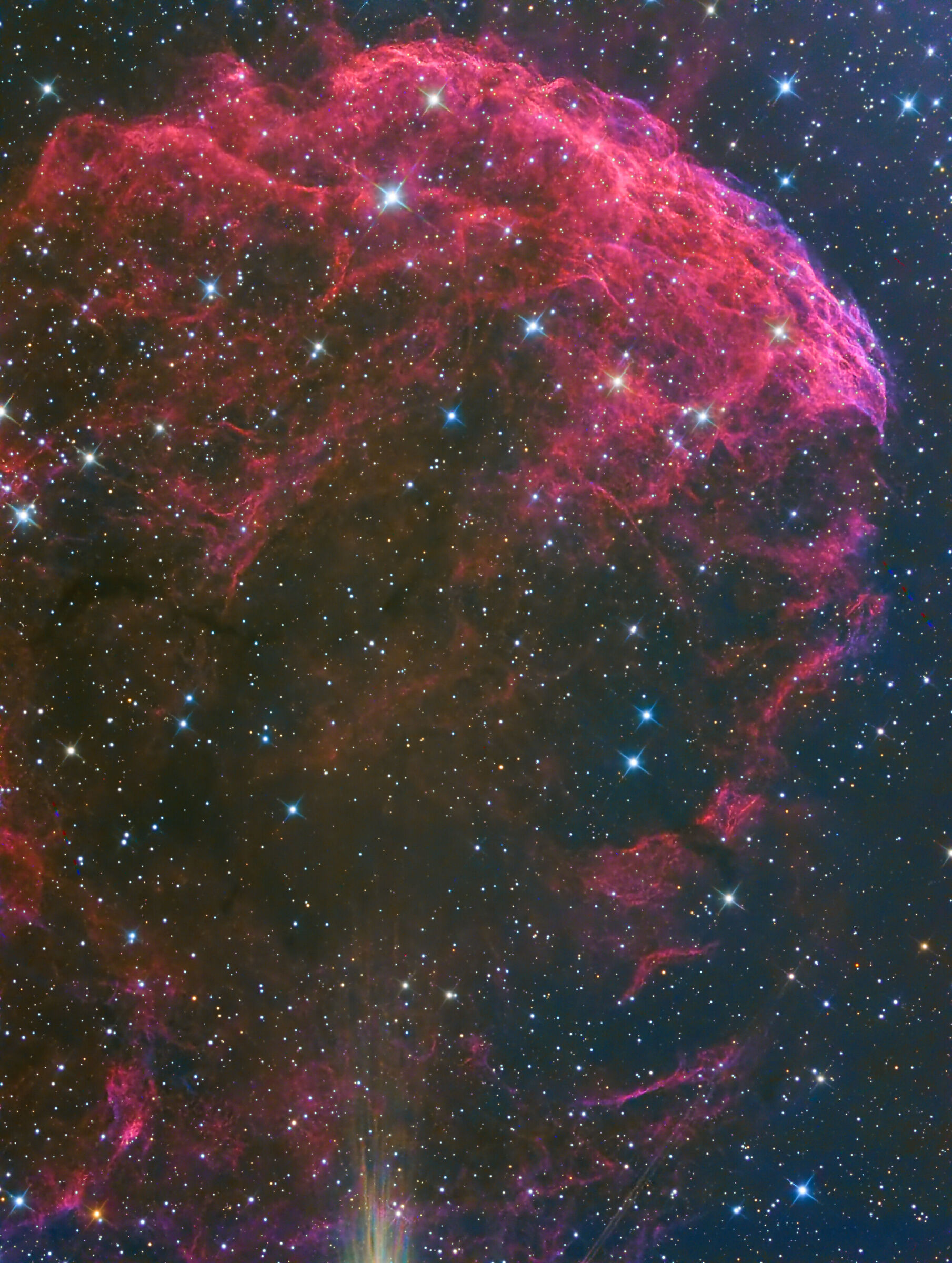 parte di ic443 Nebulosa Medusa Lrgb...