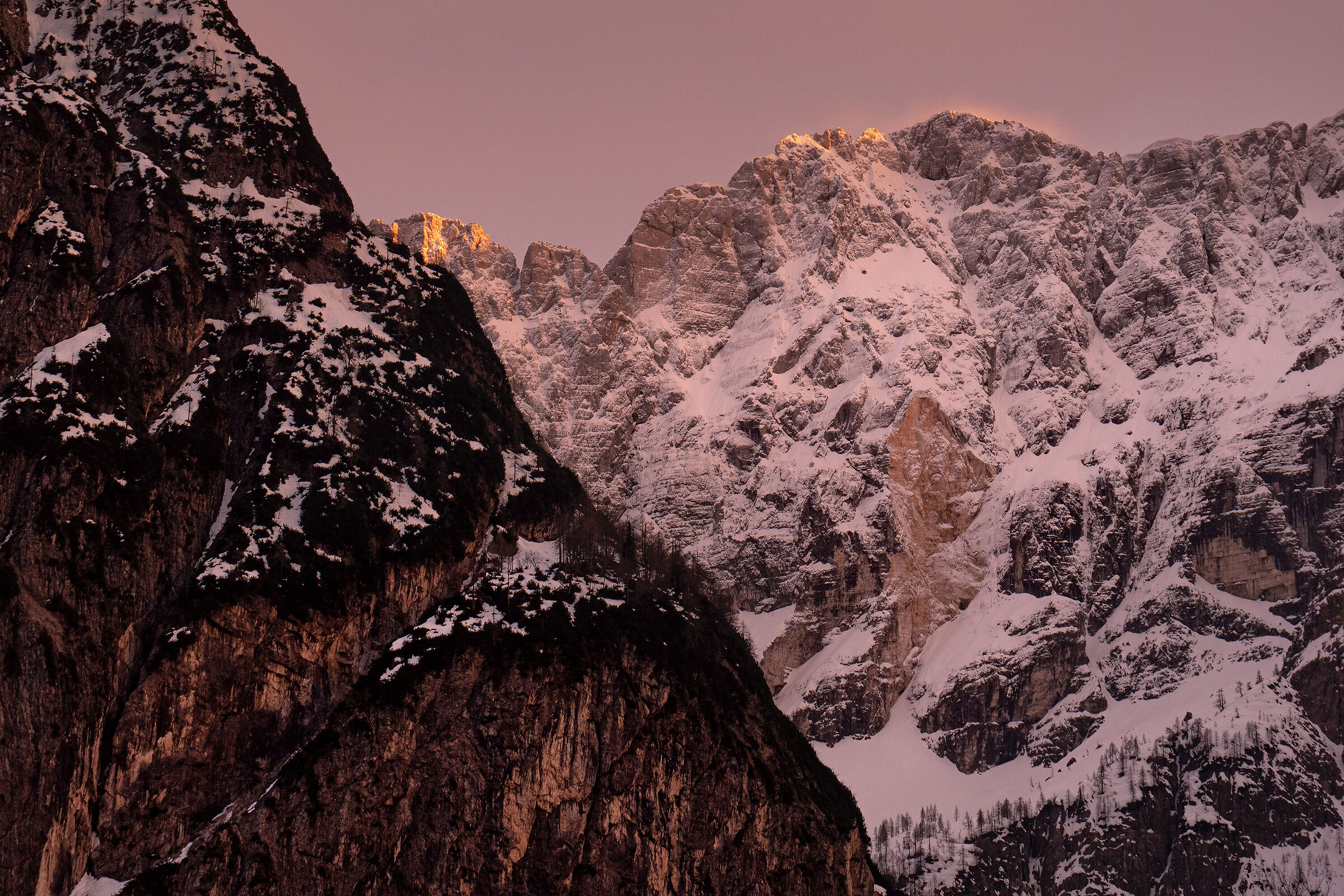 Julian Alps - spring sunset...
