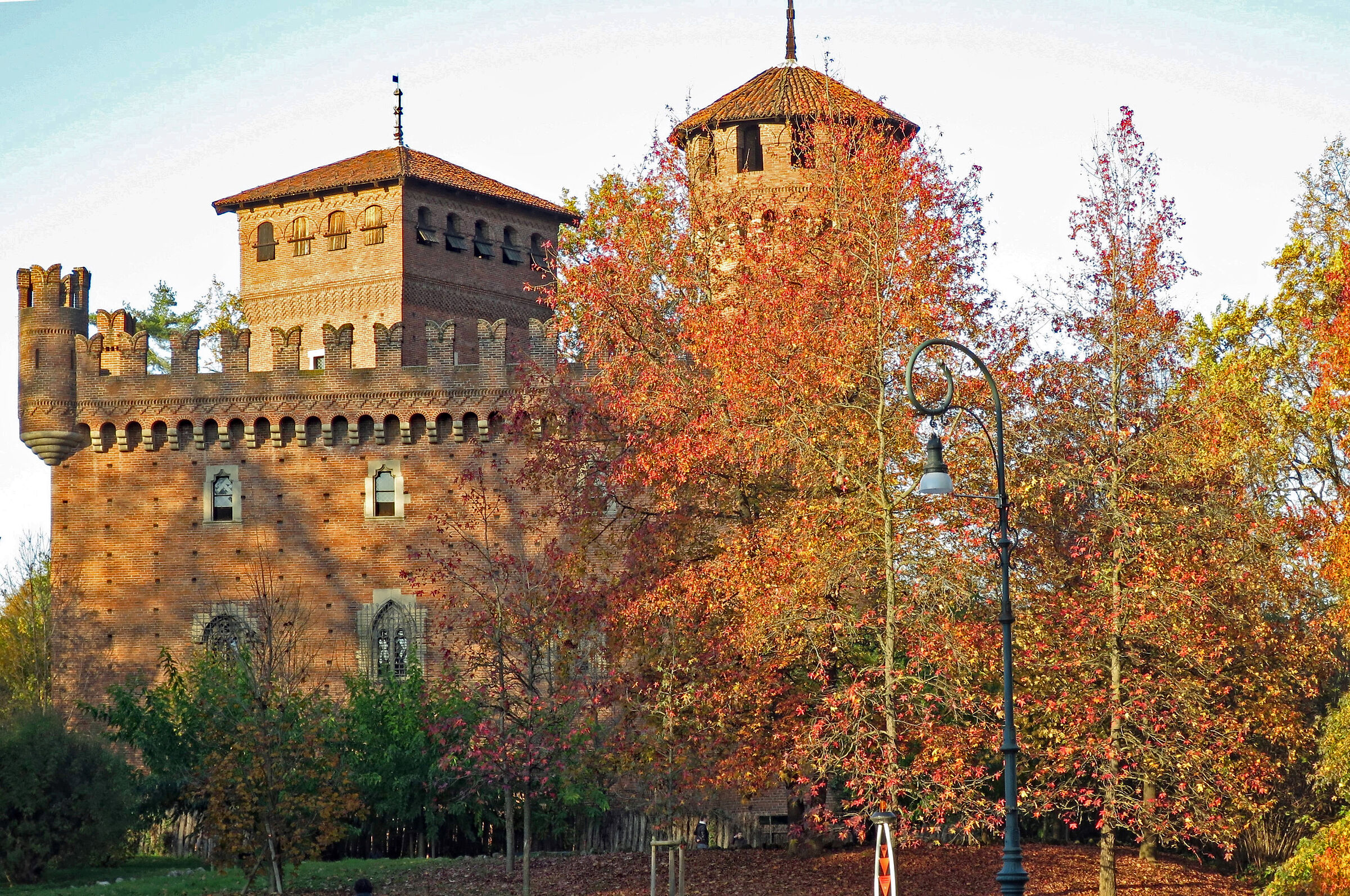Turin: Medieval village in autumn...