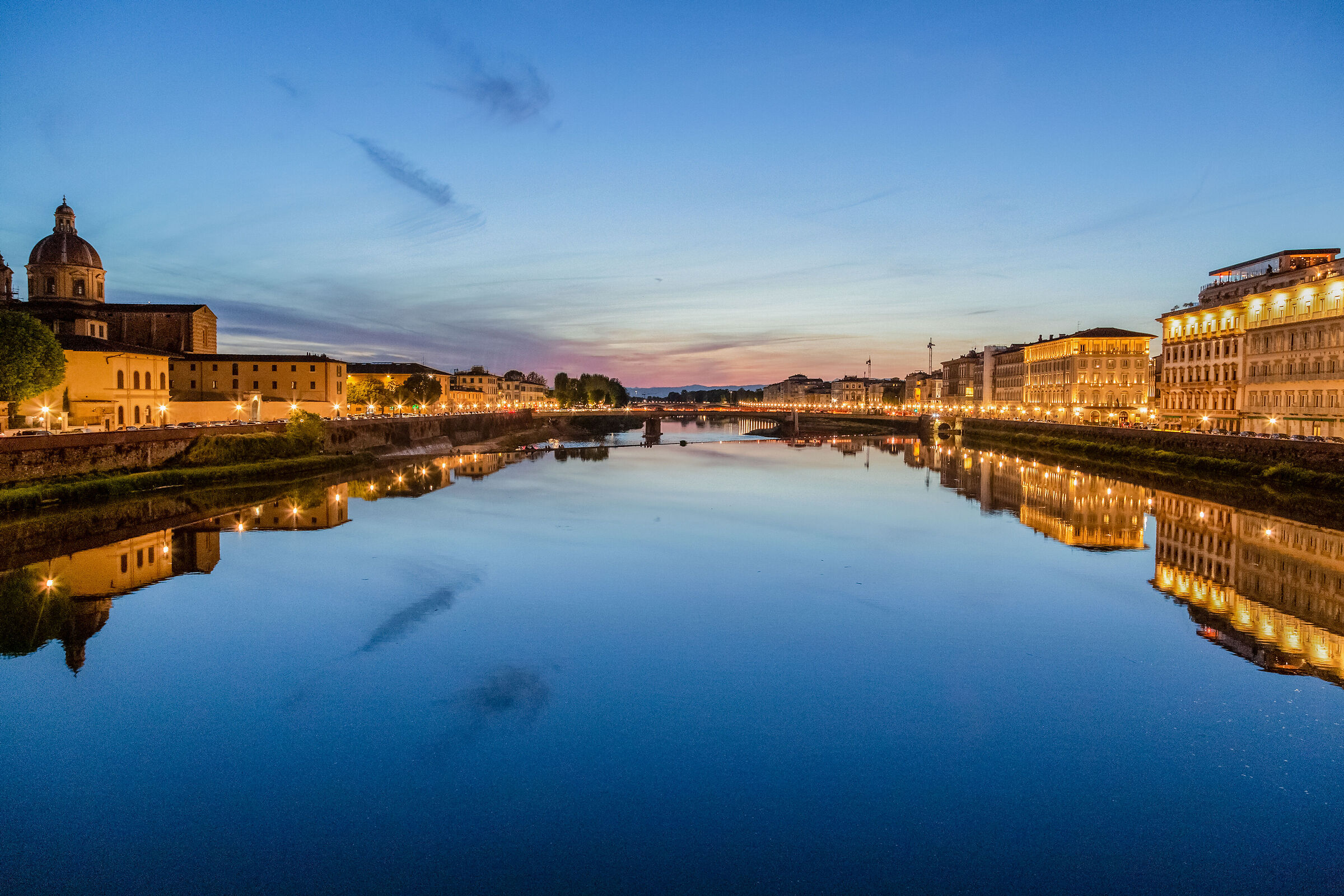 Florence with the blue hour ...