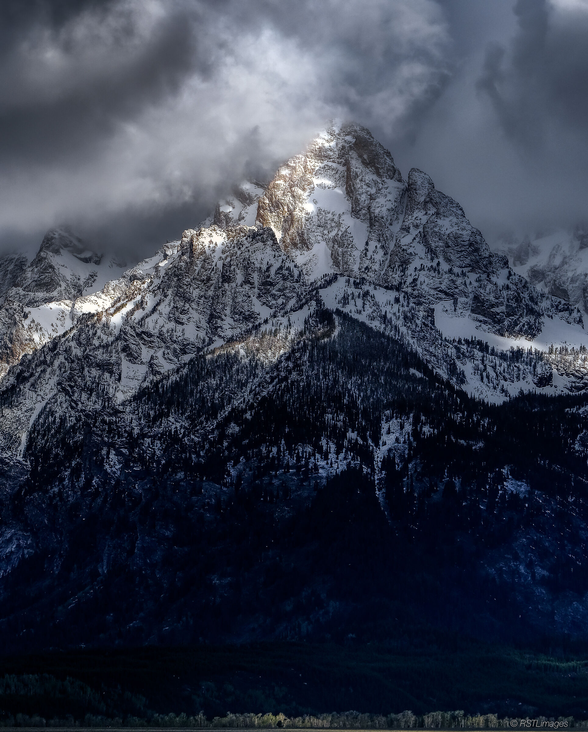 Snow Shower over the Grand Tetons...