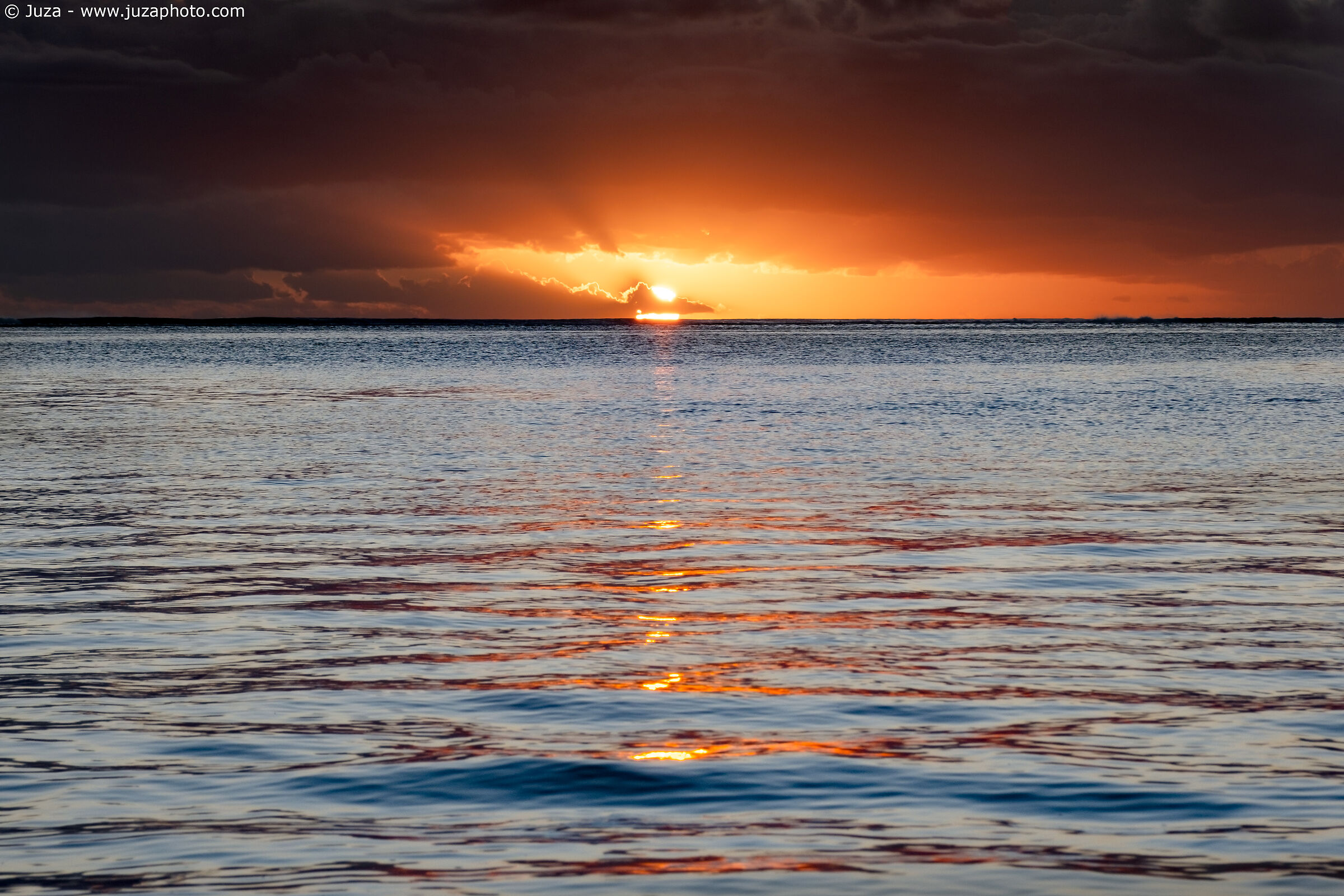 Il colore di un tramonto a Mauritius...