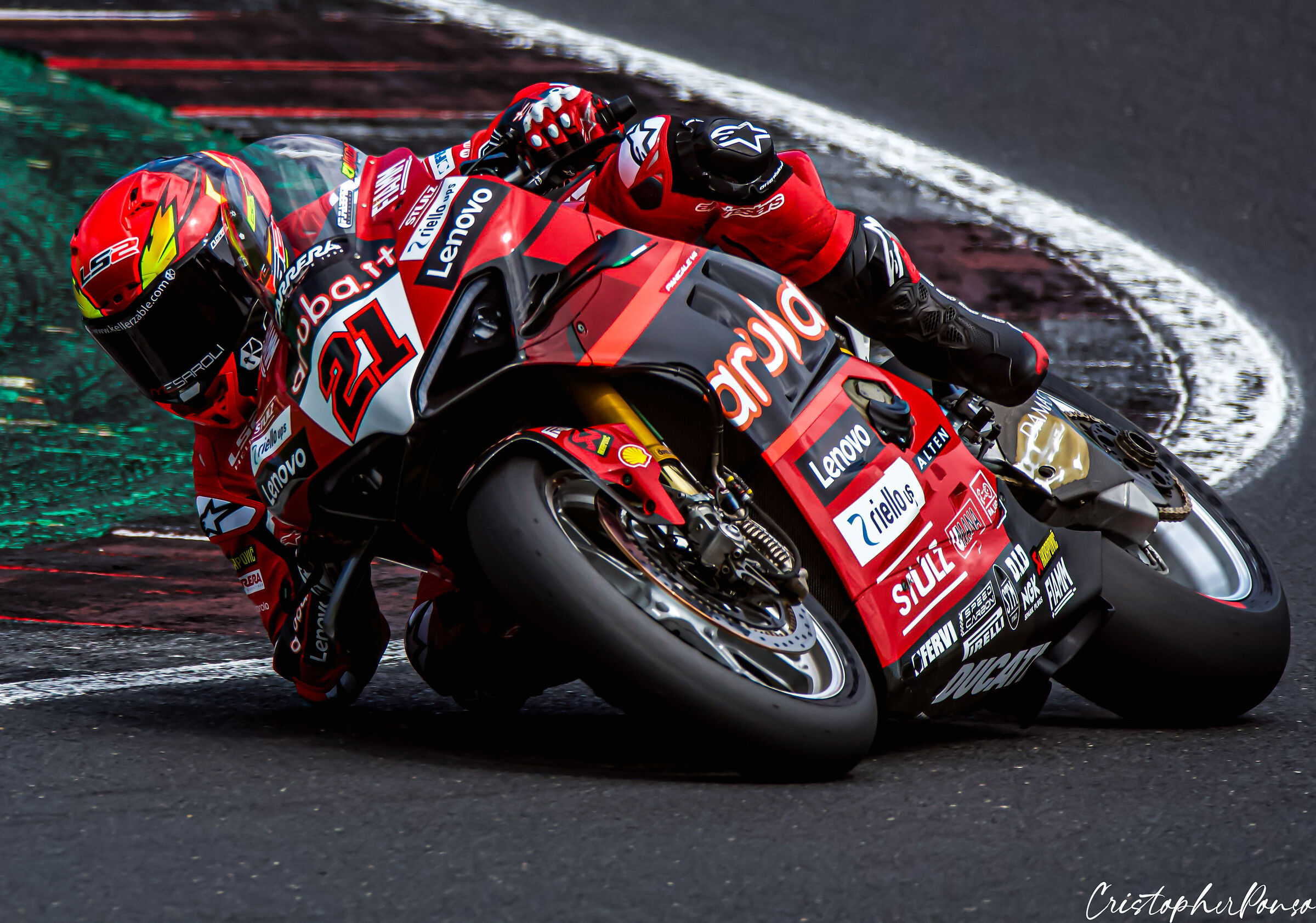 Michael Rinaldi Ducati Aruba Misano test...