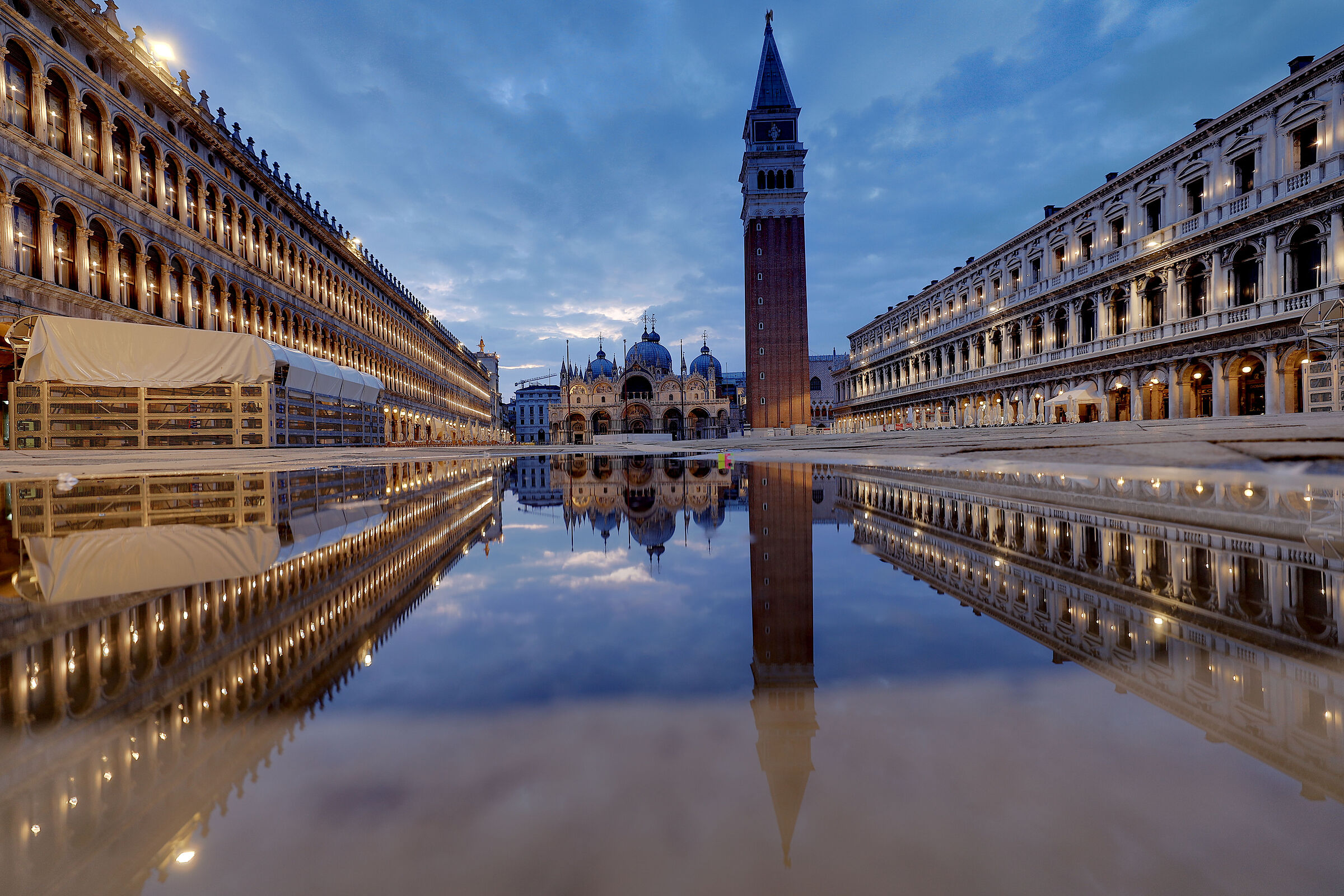 Blue hour in St. Mark's Square...
