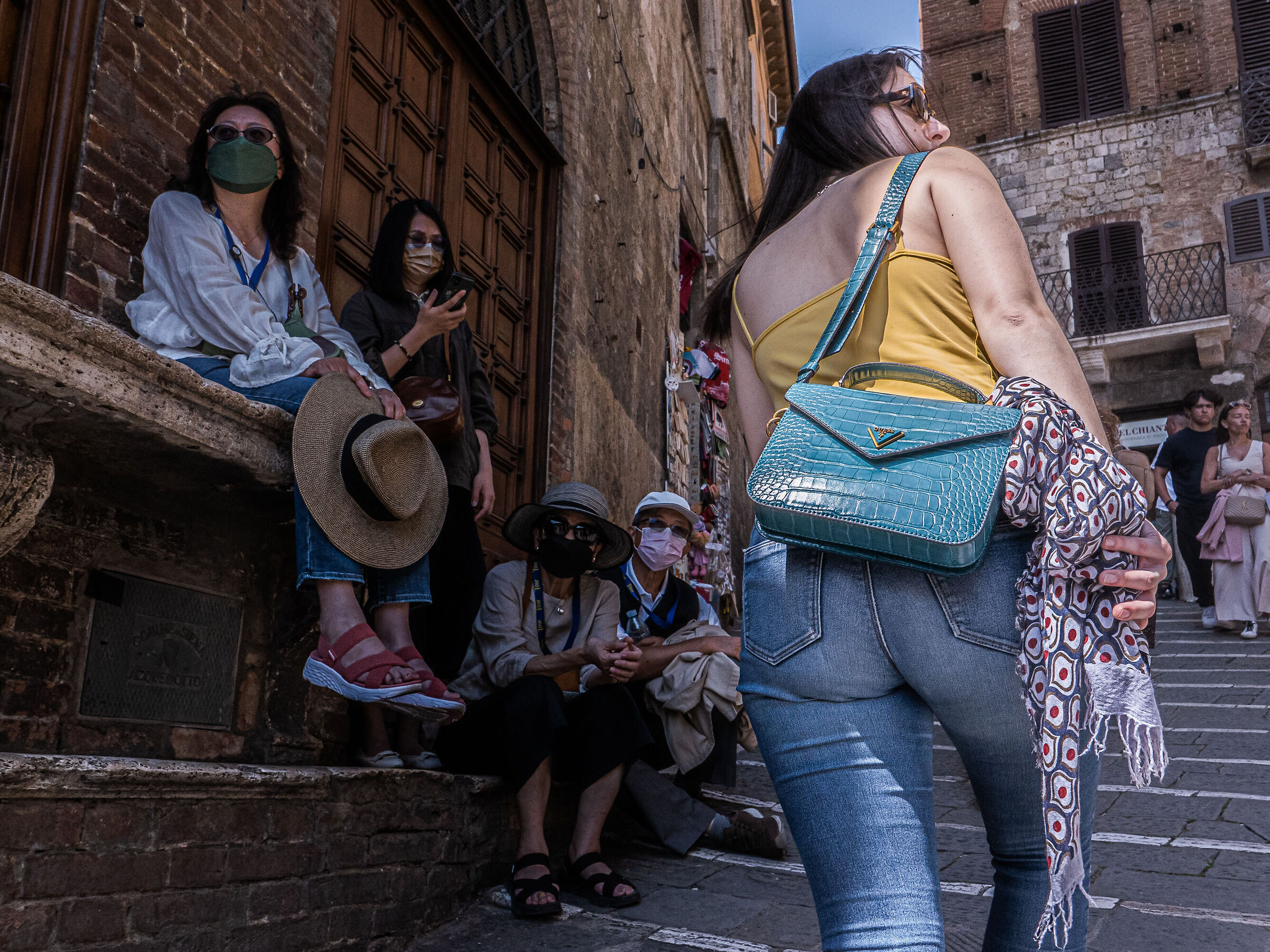 Siena, tourists...