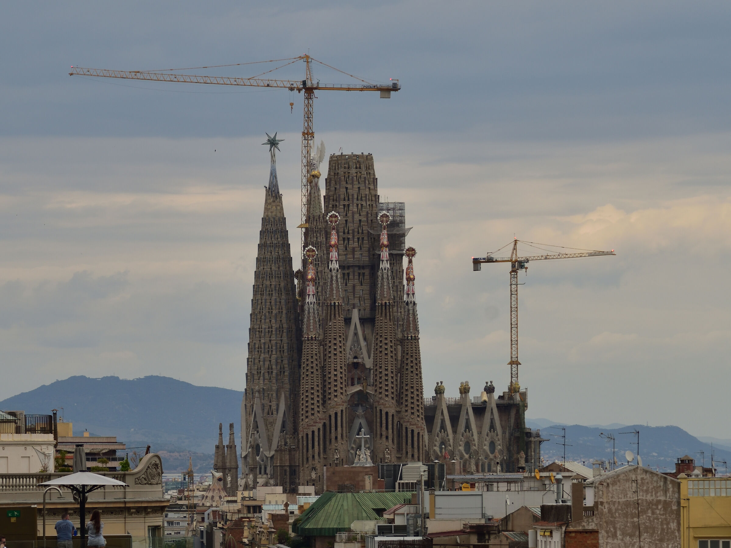 View of the Sagrada Familia...