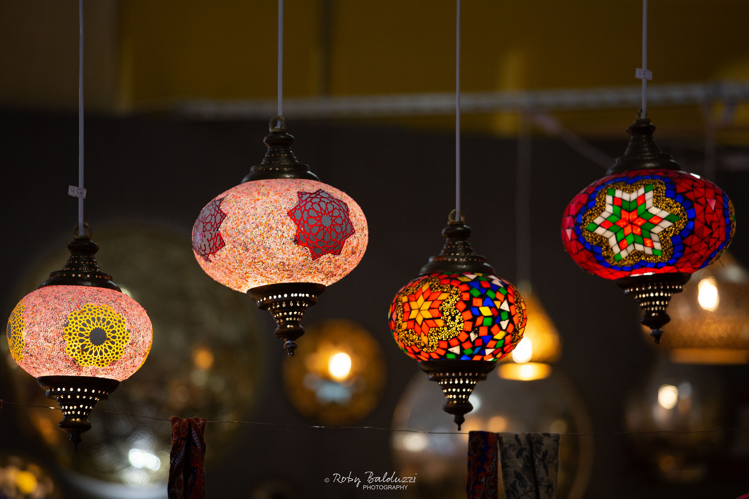 Colorful lanterns...