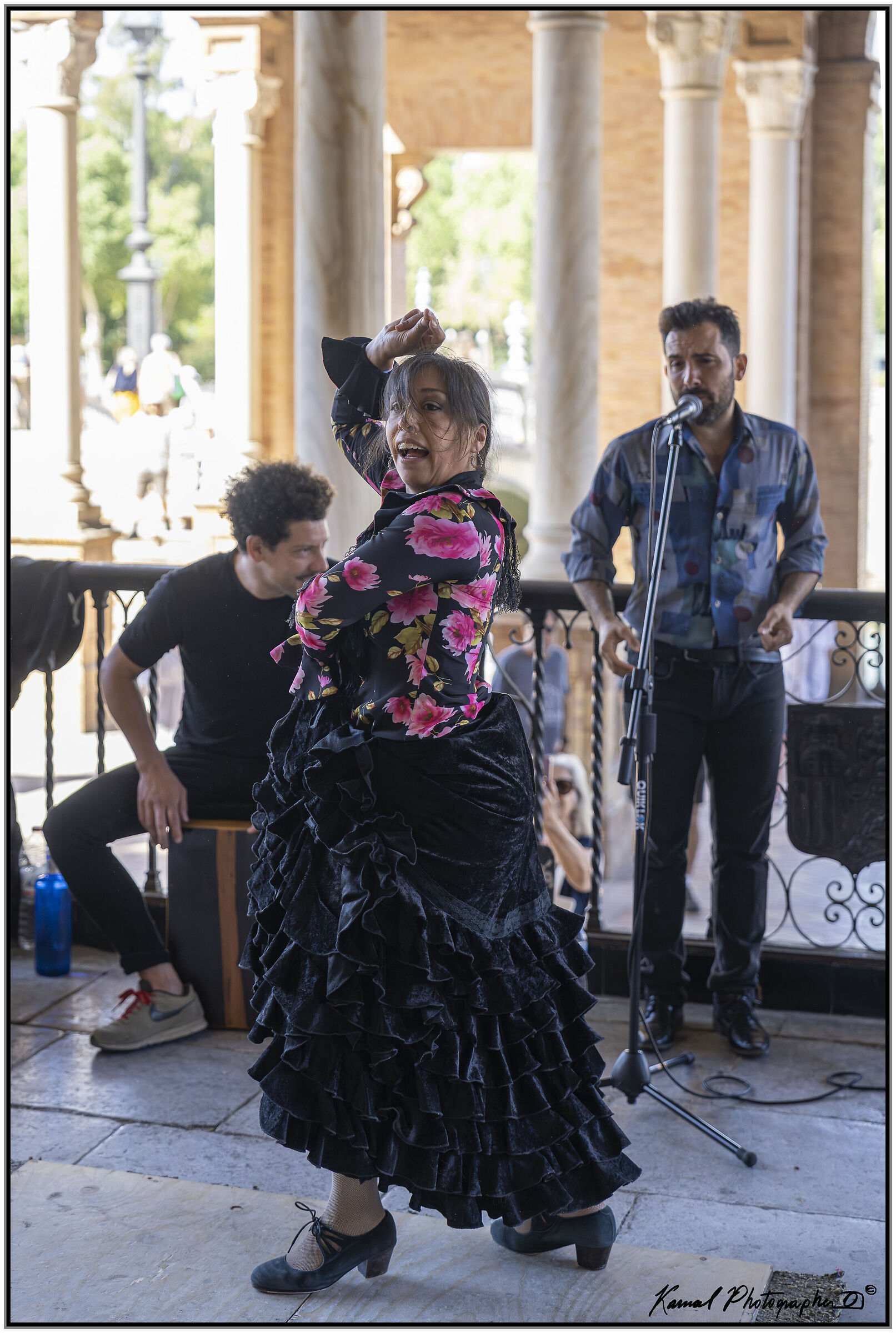 Plaza de España Seville Flamenco dancer...
