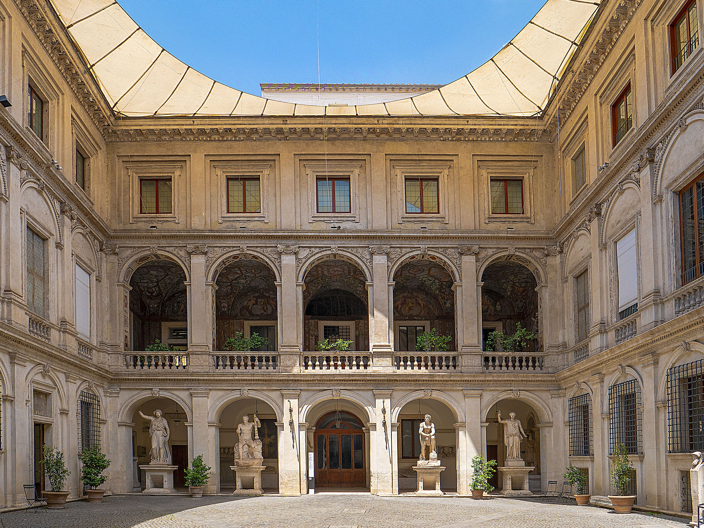 The courtyard of Palazzo Altemps...
