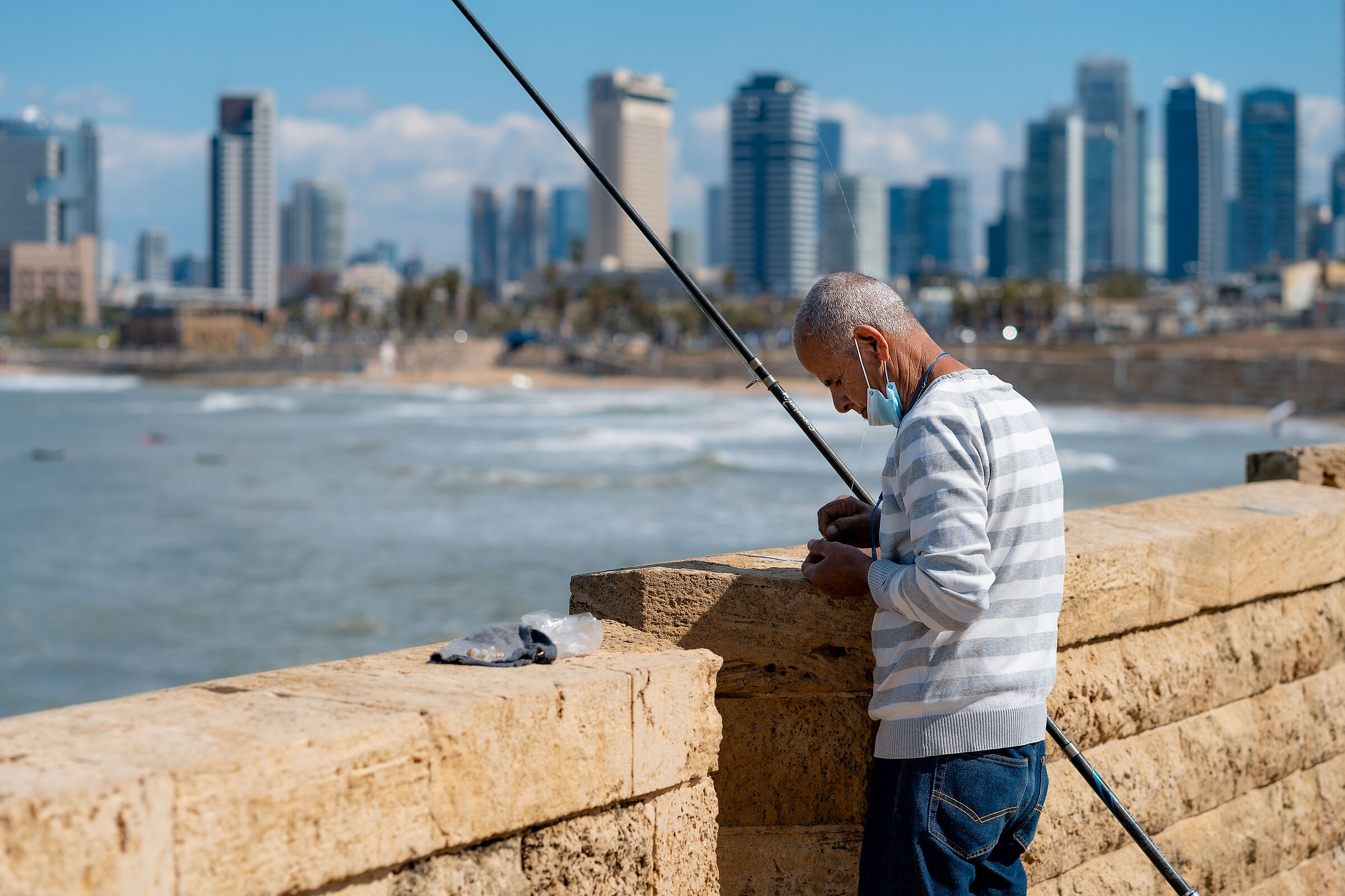 Fisherman in Jaffa...