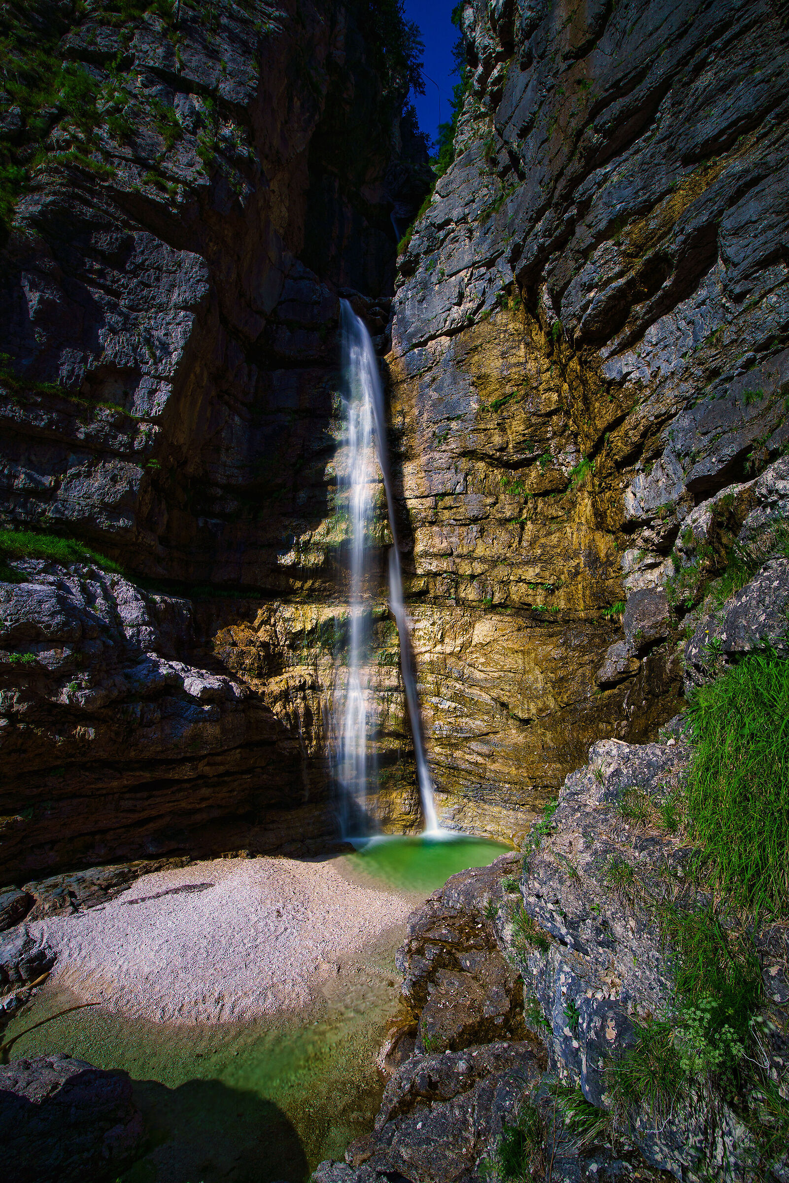 Cadramazzo waterfall - Julian Alps...