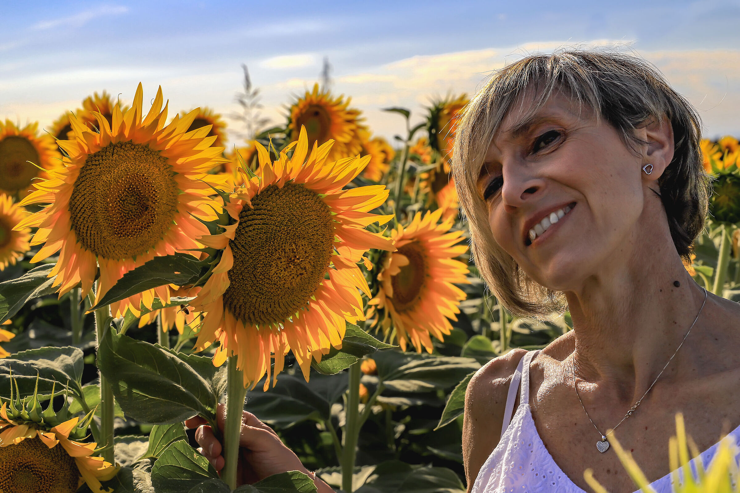 Monica and the magic of sunflowers...