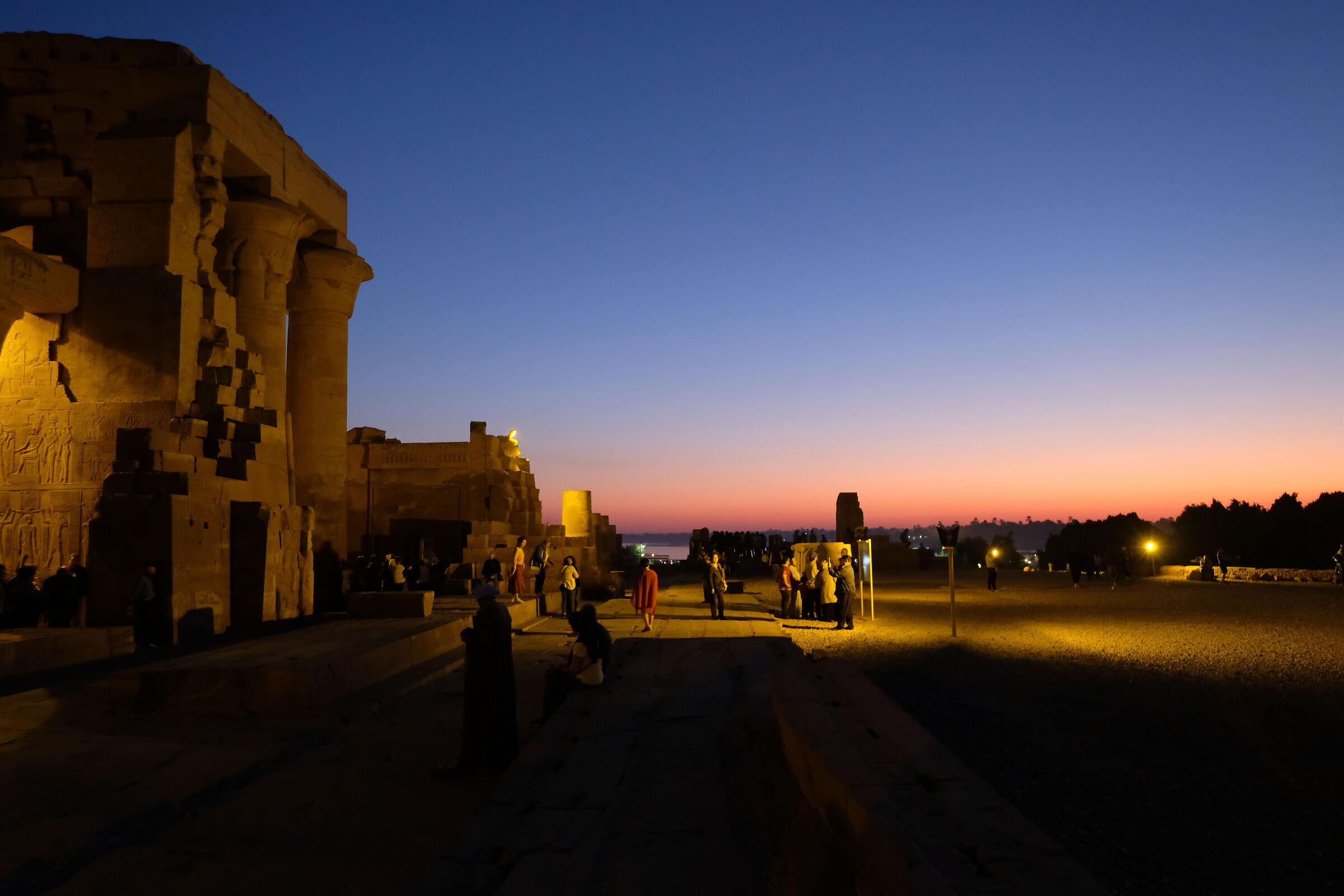 2020 Egitto - il tempio di Kom Ombo al tramonto...