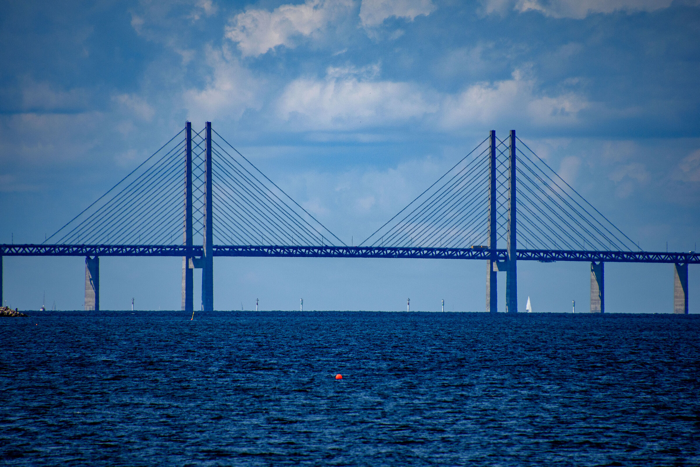 Øresund Bridge from Malmo...