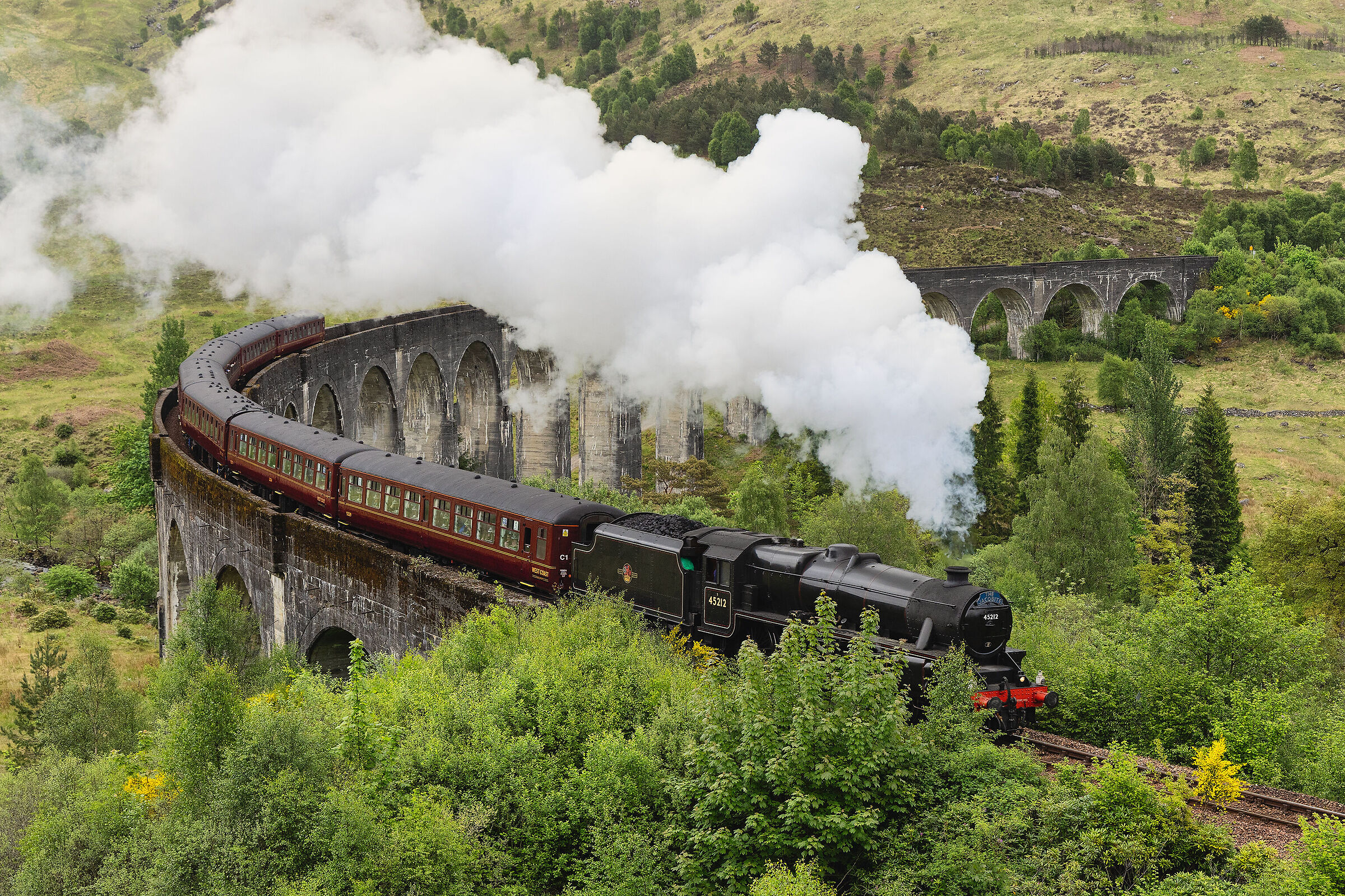 Jacobite train, Scotland...
