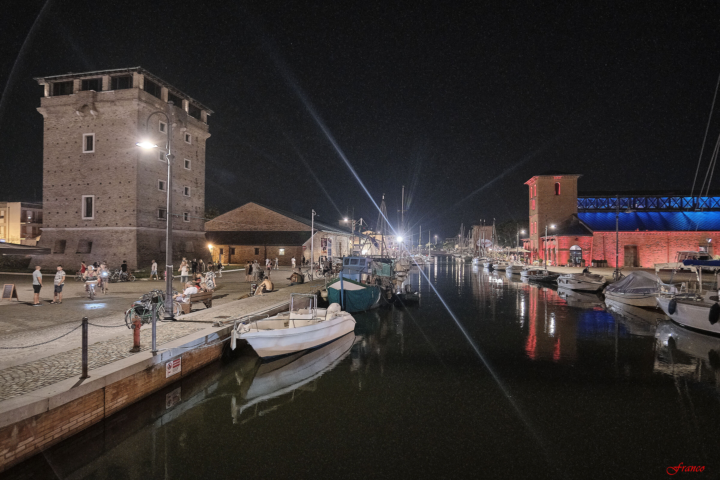 Cervia - The canal port and the S. Michele tower...
